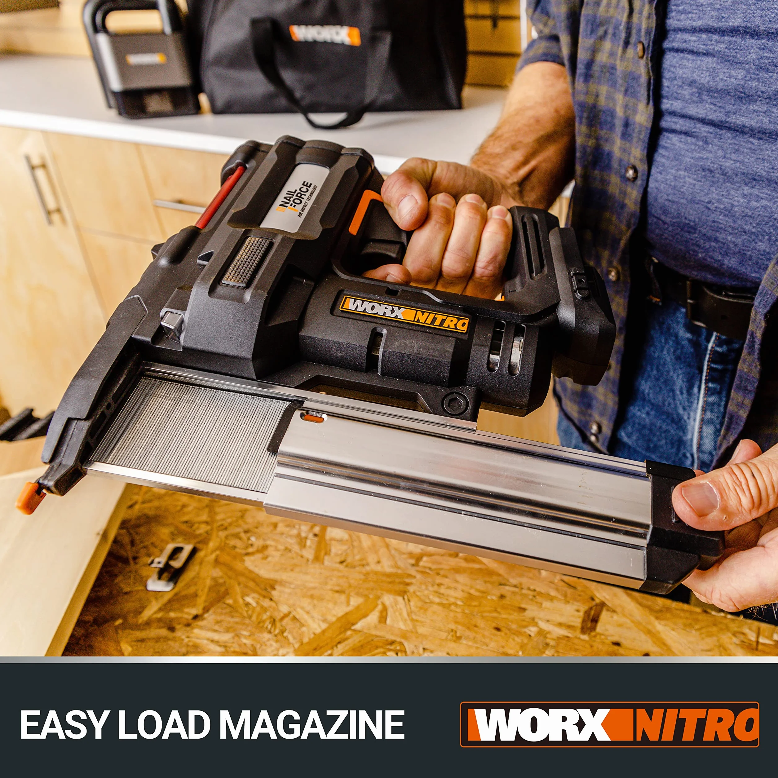 WORX WX840.9 18V (20V Max) Akumulatorowa zgrzewarka do gwoździ/zszywek - (Tylko narzędzie - Akumulator i ładowarka sprzedawane osobno)