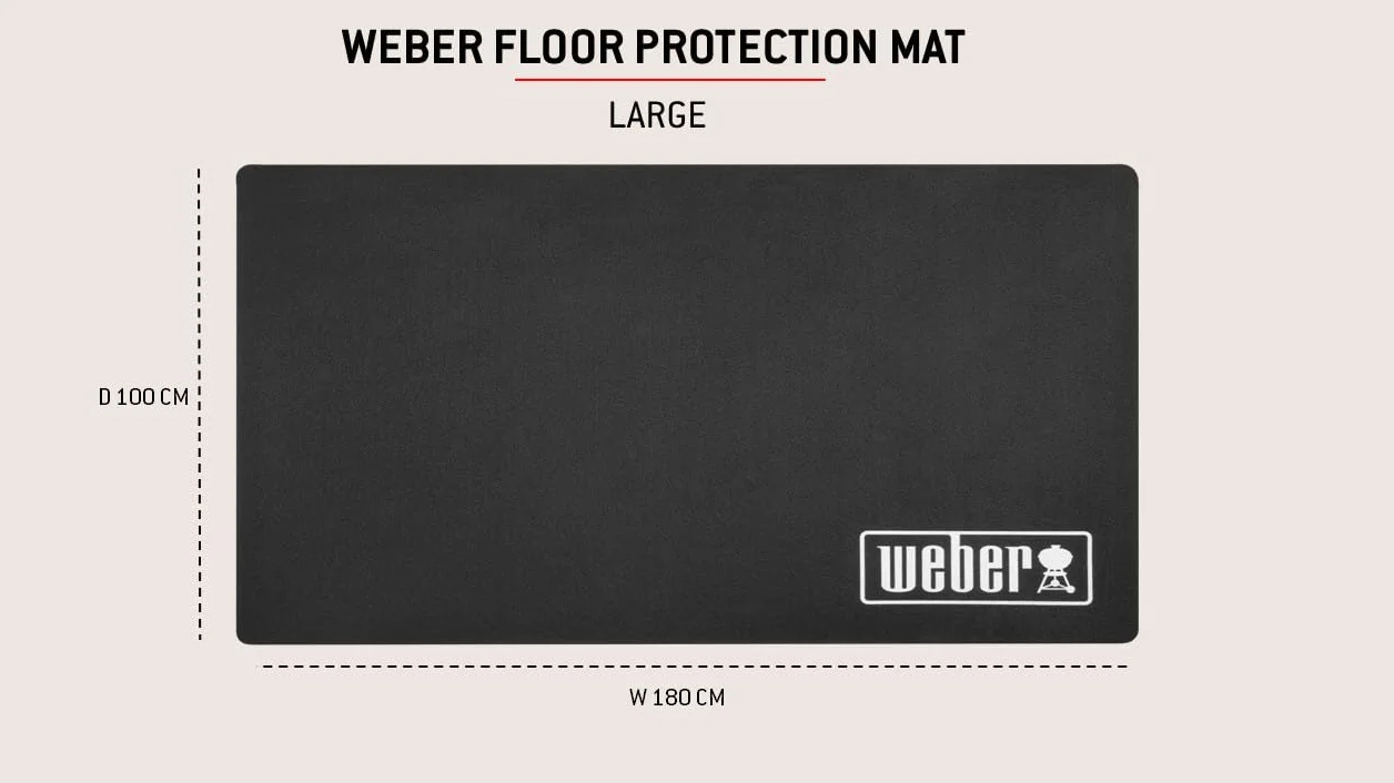 Weber Mata grillowa 180 x 100 cm antybakteryjna odporna na ciepło i warunki atmosferyczne