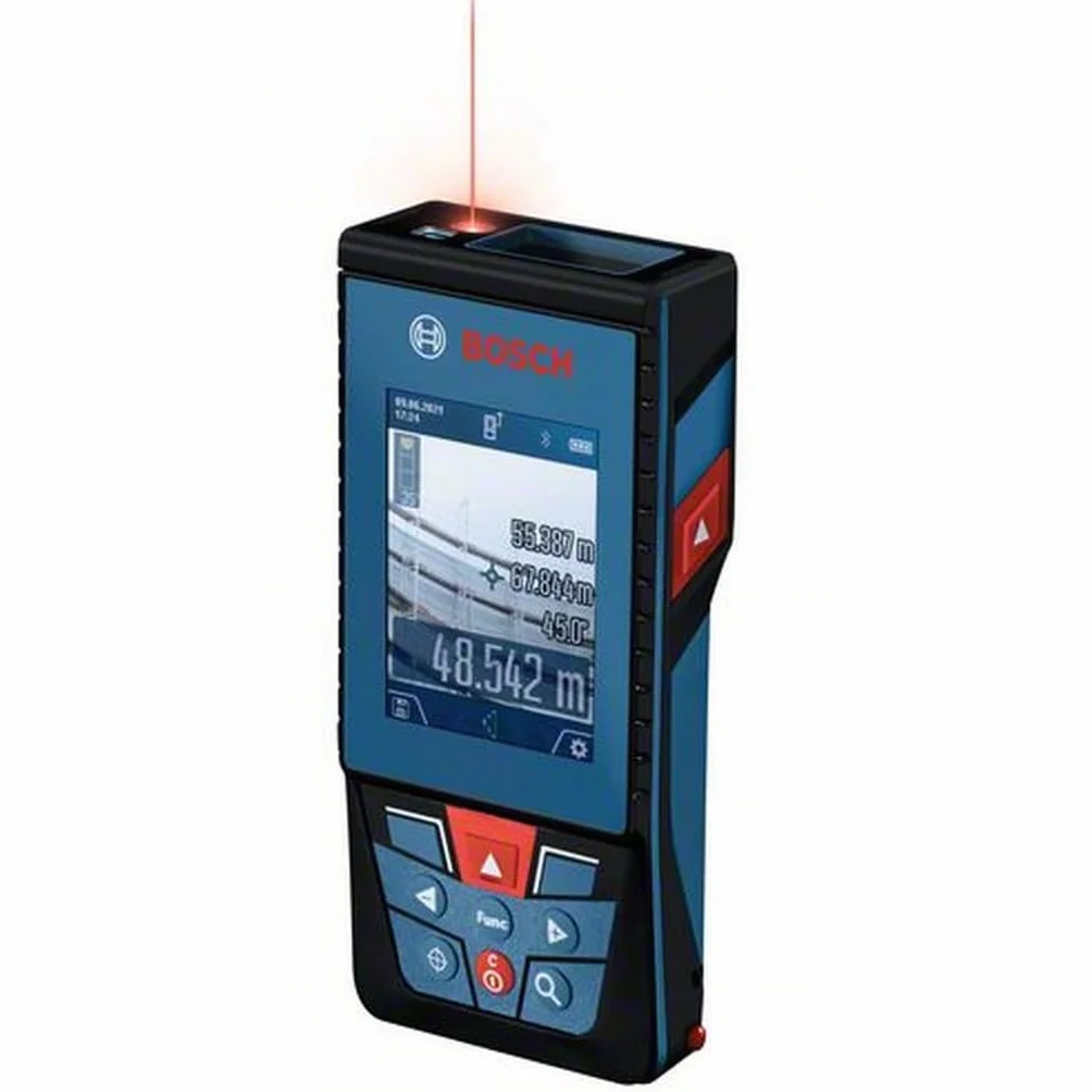 Bosch Professional Dalmierz laserowy GLM 100-25 C (wbudowana kamera, zasięg: do 100 m, wytrzymałość, IP54, ±1,5 mm*, 3 baterie AA, opaska na rękę, pokrowiec)