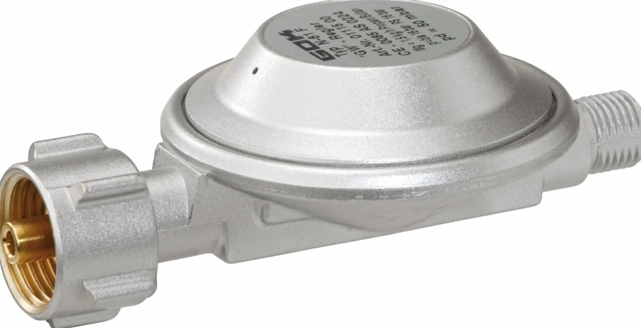 GOK Reduktor ciśnienia grilla gazowego 1,5 kg / 50 mbar PS 16 bar Temperatura TS-20 °C / +50 °C