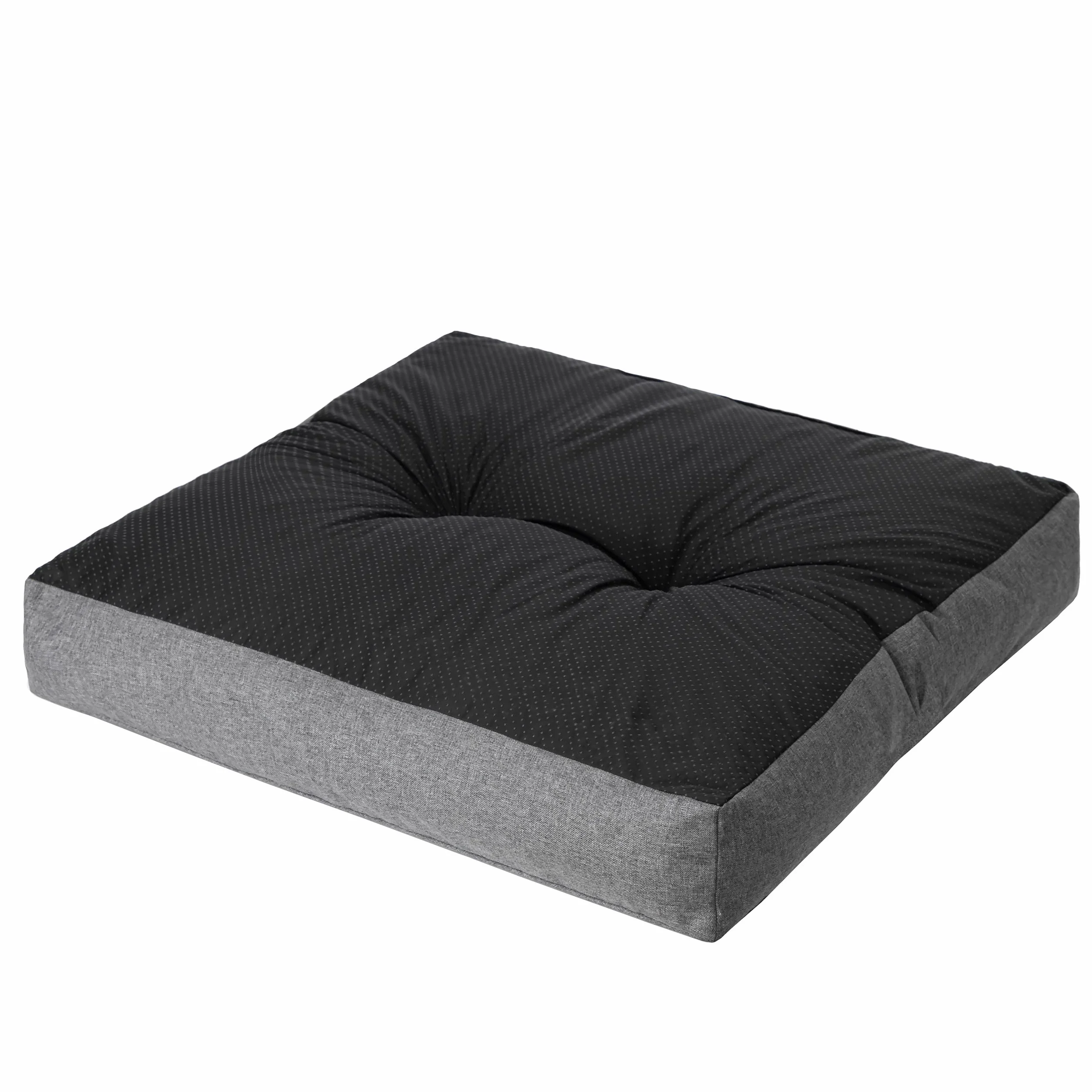 PillowPrim poduszka na krzesło rattanowe 70x70 cm grafitowa