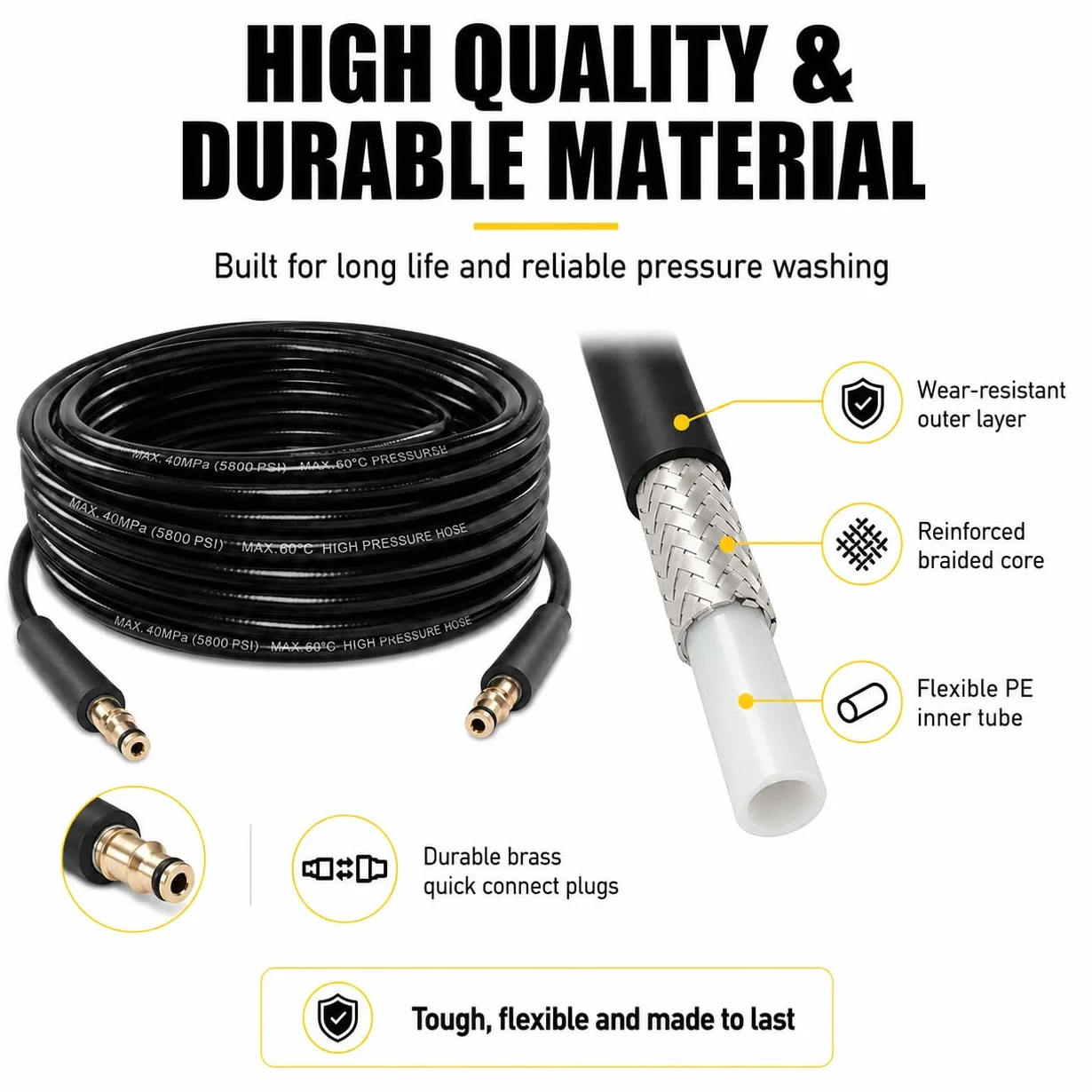 Wąż wysokociśnieniowy Kärcher K2-K7 Quick Connect 8 m przedłużający
