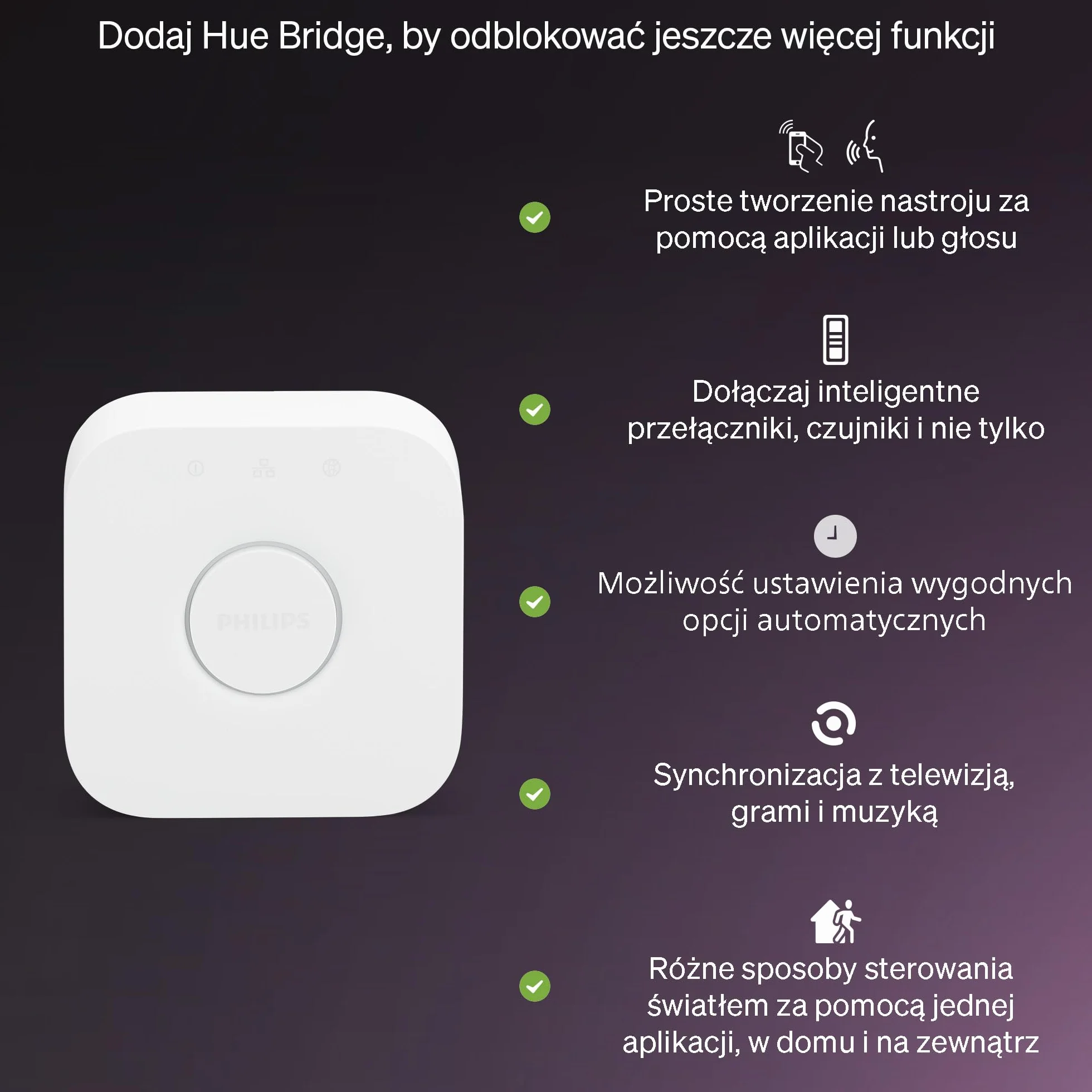 Żarówka Philips Hue Essential Smart LED – żar. punktowa GU10, White and Color Ambiance, 4,7 W, 2200K–6500K, 345 lumenów, przyciemnianie, działa z Alexą, Asystentem Google i Apple Home, op. 4 szt.
