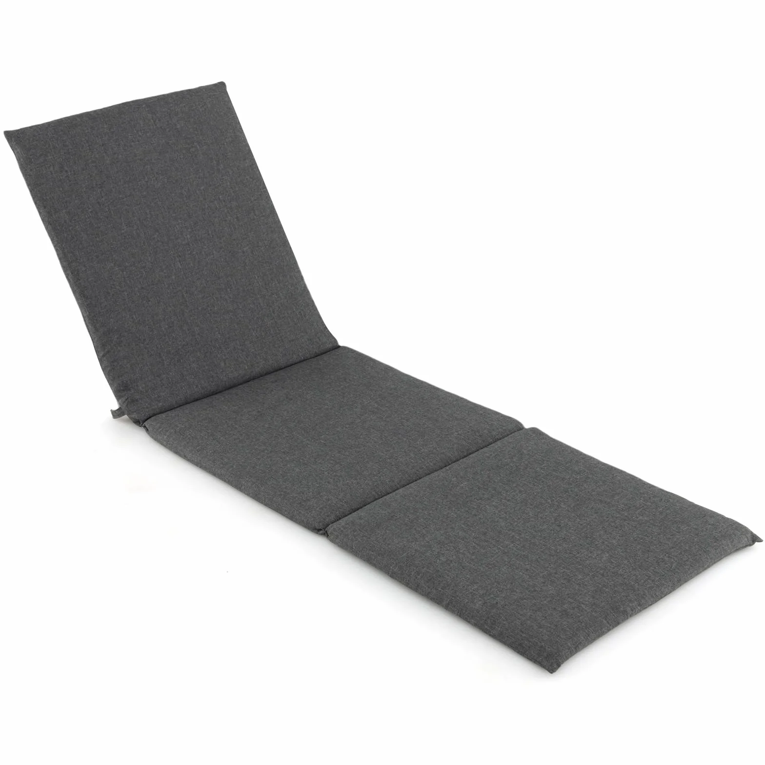 GOPLUS Nakładka na leżak ogrodowy, 1 sztuka, 182 x 59 cm, nakładka na leżak ogrodowy, nakładka z paskami na rzepy, poszewka zdejmowana i można prać w pralce (kolor szary)