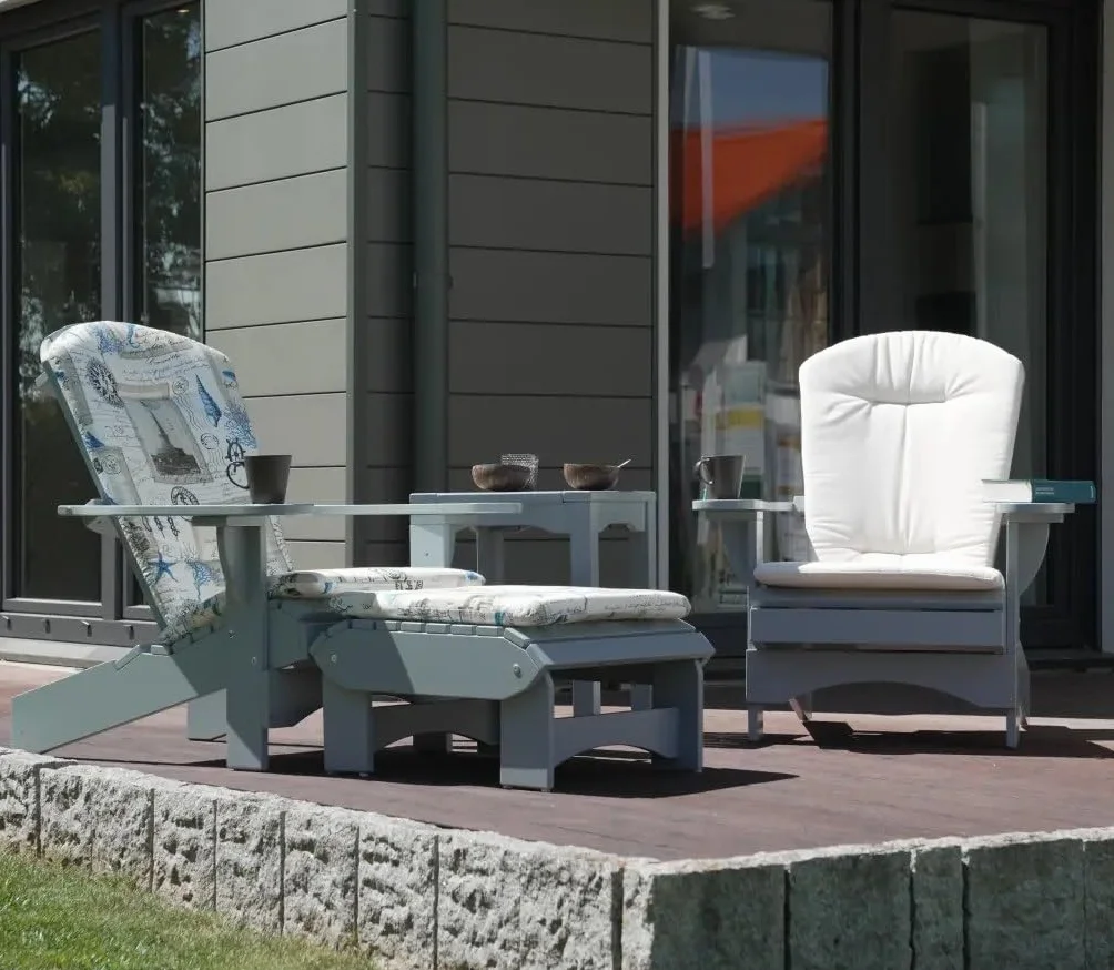 Original Dream-Chairs 2007 Podnóżek Adirondack Comfort szary regulowany 2 pozycje