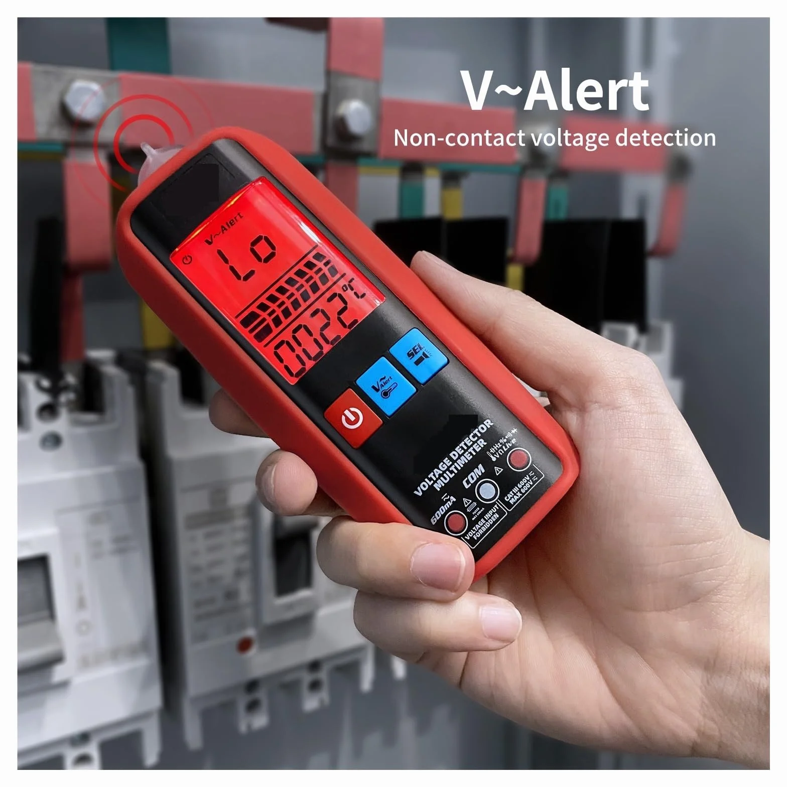 Inteligentny Multimetr Cyfrowy VFC DC AC Tester Napięcia Woltomierz True Dioda Pojemnościowa Ohm NCV Bezdotykowy Szybko Dokładnie Łatwy Odczyt(A5X USB Charging)