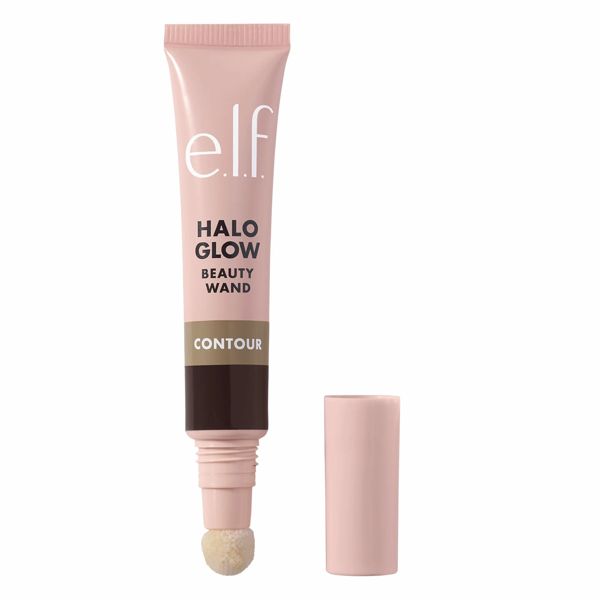 e.l.f. Halo Glow Contour Beauty Wand, płynna różdżka konturowa dla naturalnie rzeźbionego wyglądu, formuła do zbudowania, wegańska i wolna od okrucieństwa, głęboka/bogata