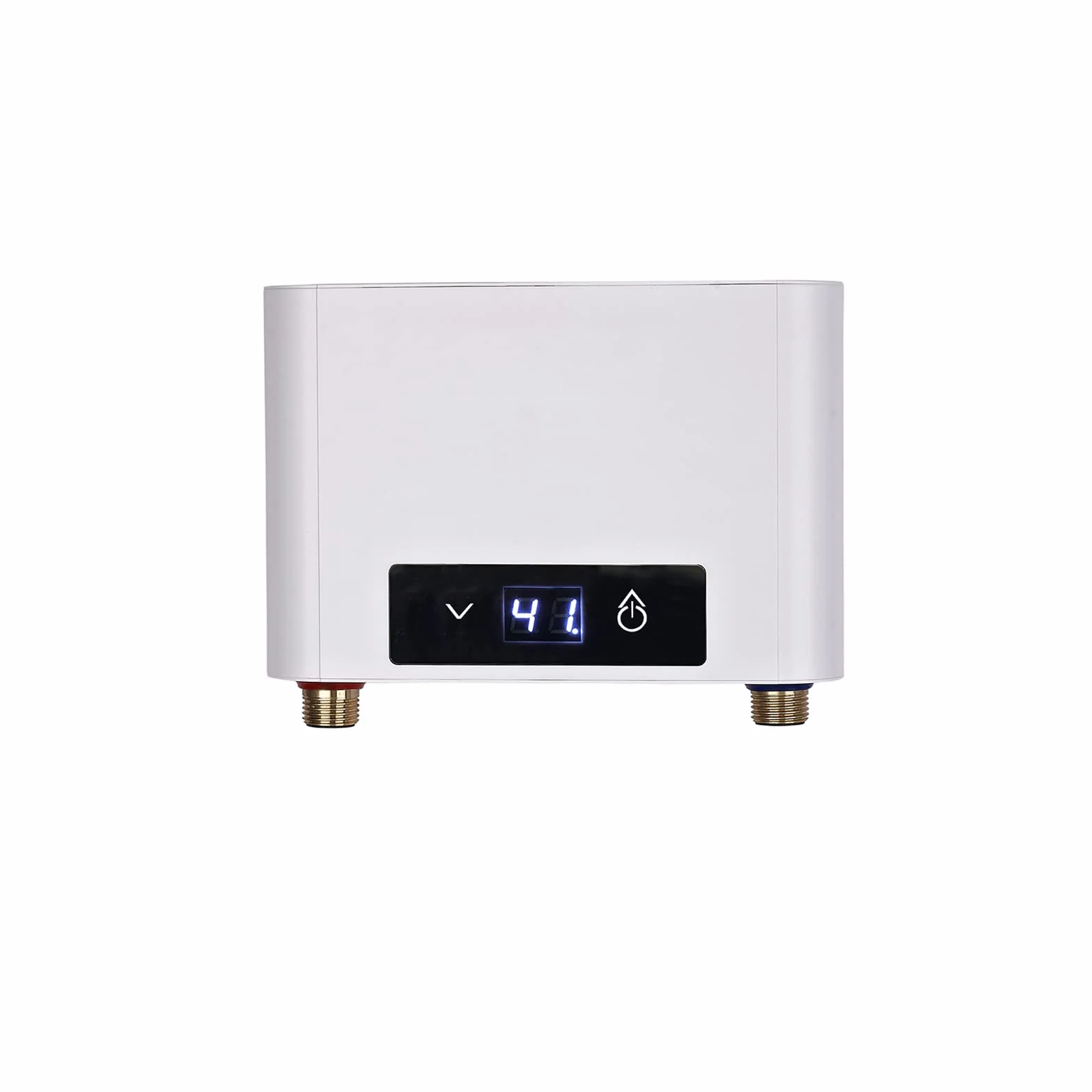 Elektroniczny przepływowy podgrzewacz wody prysznic, 220 V, elektryczny podgrzewacz wody, wybór temperatury 30-52°C, z zestawem prysznicowym, do umywalki ręcznej, kuchni, łazienki, umywalki (3500 W