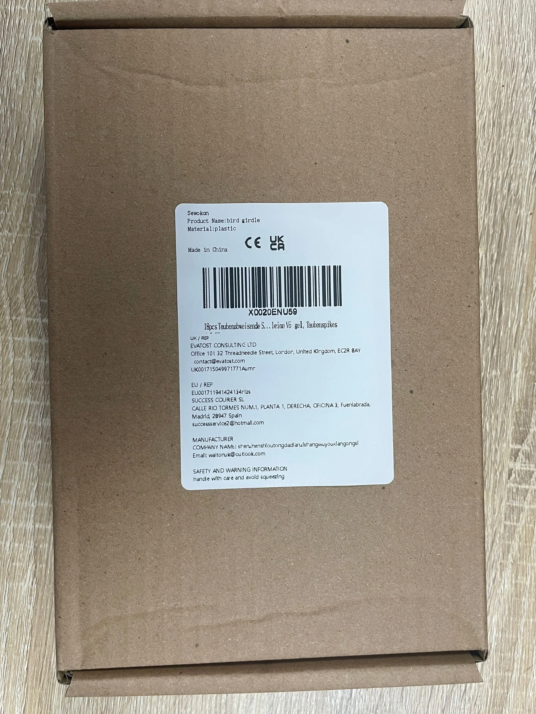 Kolce dla ptaków 33 cm, kolce przeciw gołębiom, odstraszacz ptaków