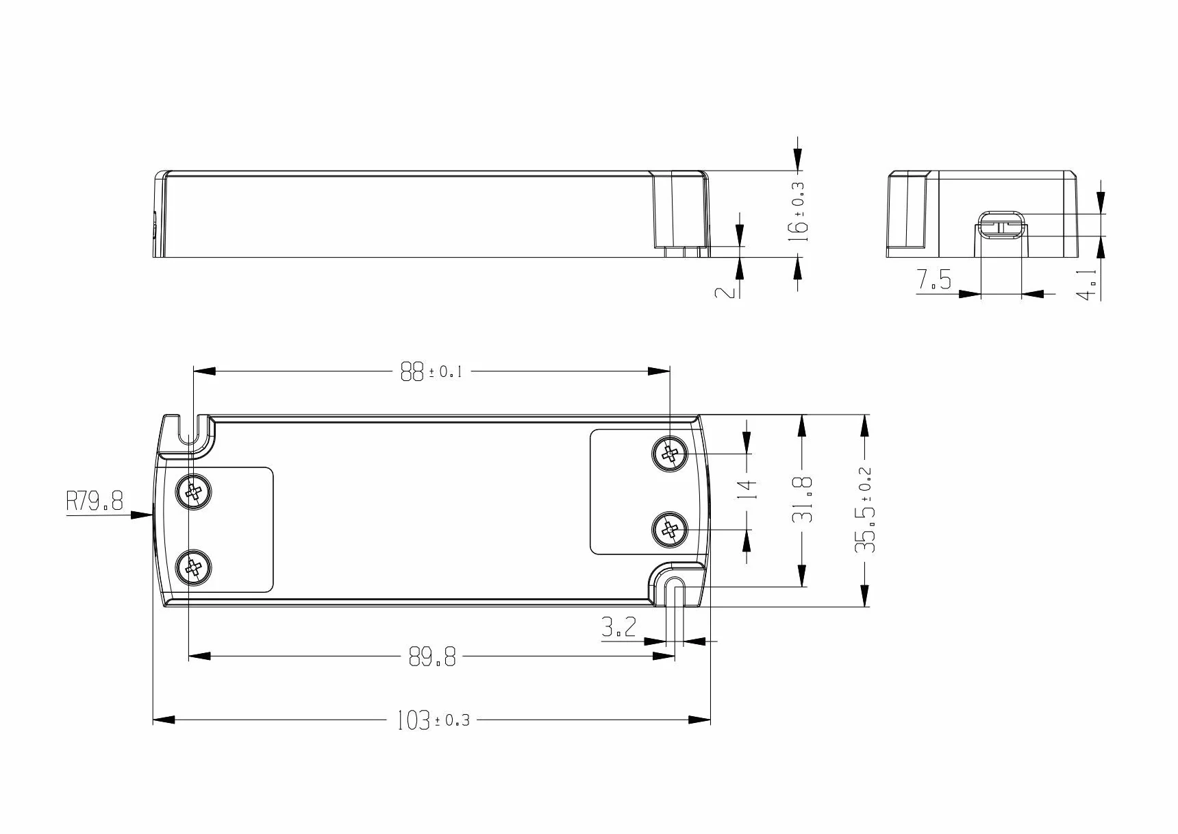 LIGHTEU Zasilacz LED transformatora - 20 W, 12 V DC, 1,67 A - stałe napięcie do taśm LED i żarówek