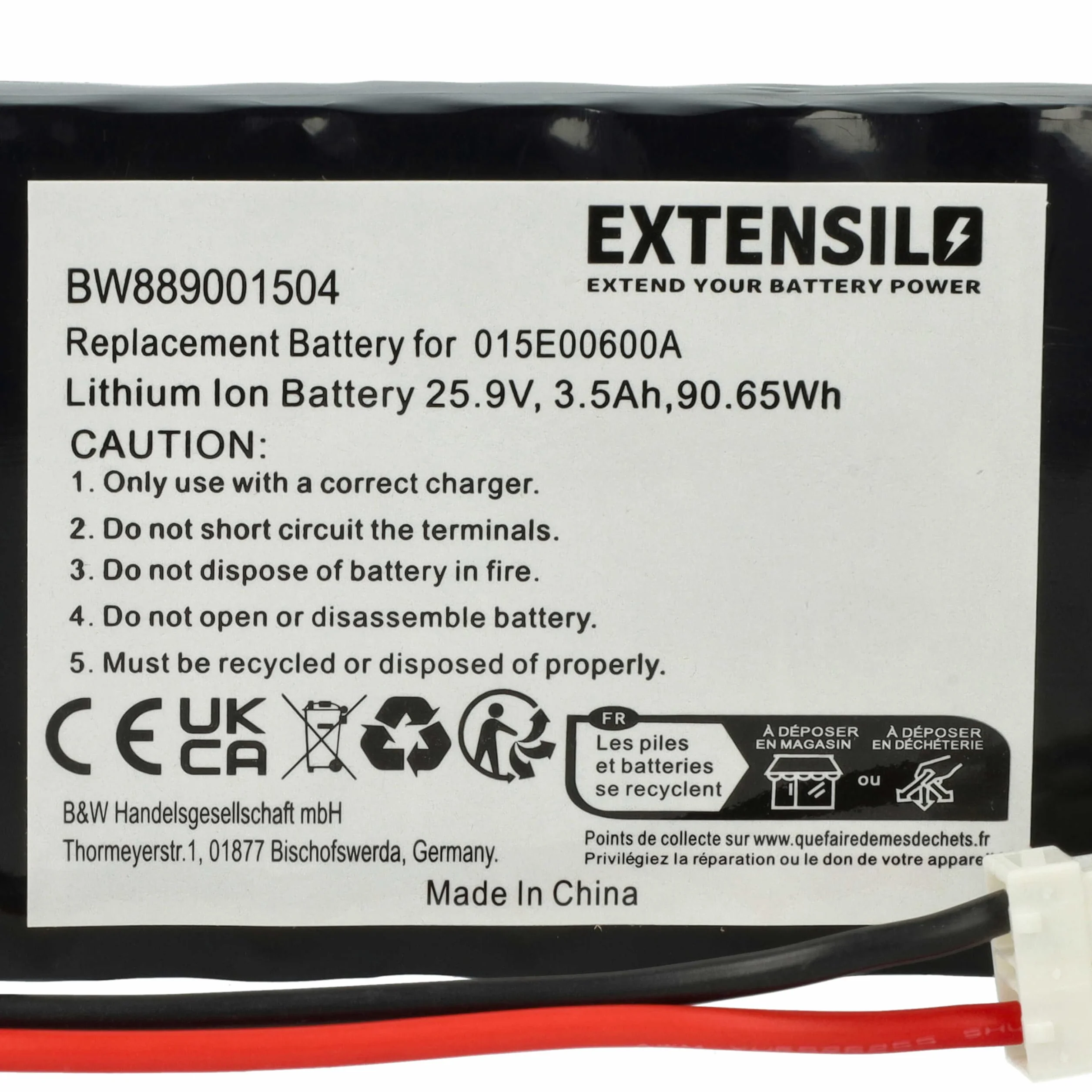 vhbw Akumulator zamienny do kosiarki 3500 mAh 25,9 V litowo-jonowy