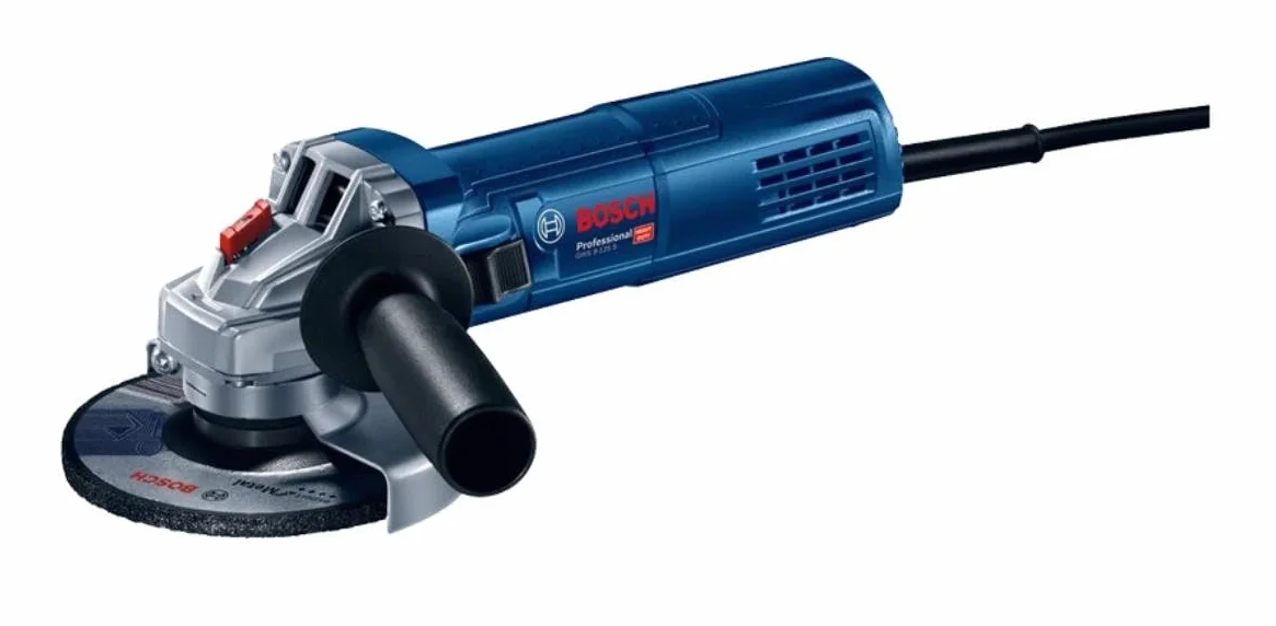 Bosch Professional: szlifierka kątowa GWS 9-125 S (900 W, regulacja prędkości, średnica tarczy 125 mm, rękojeść dodatkowa, osłona, klucz maszynowy)