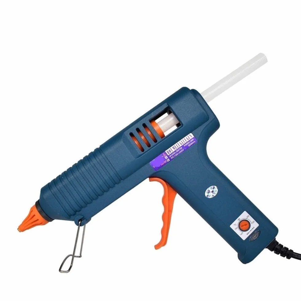 Zestaw pistoletu do klejenia na gorąco Zestaw narzędzi do pistoletu do klejenia na gorąco Regulacja temperatury 150 W pistolet silikonowy, użyj 11mm klej w sztyfcie DIY dysza z czystej miedzi(SET-2)