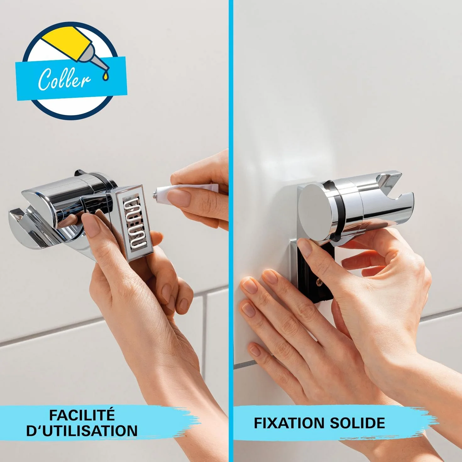 GROHE Precision Get 34856000 zestaw prysznicowy z termostatem oszczędzający wodę – 9 l na min (1 rodzaj strumienia, blokada bezpieczeństwa przy 38 C, drążek prysznicowy 60 cm, w zestawie z narzędziami
