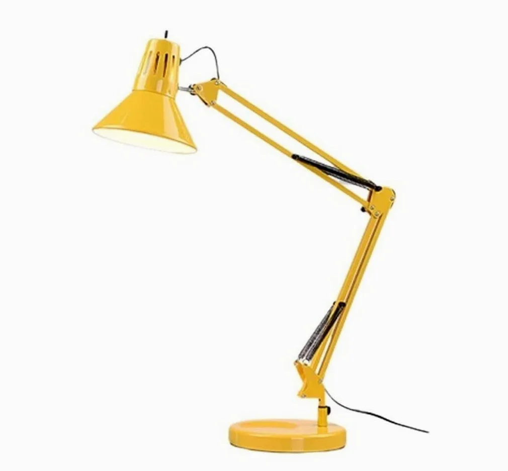 Lampa Biurkowa Ochrona Oczu Sypialnia Lampka Nocna Biurko Lampa Biurkowa LED Składana Lampa Stołowa (Yellow)