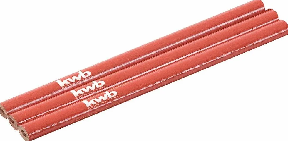 Kwb 939390 Ołówki Stolarskie, Czerwony, 180 mm