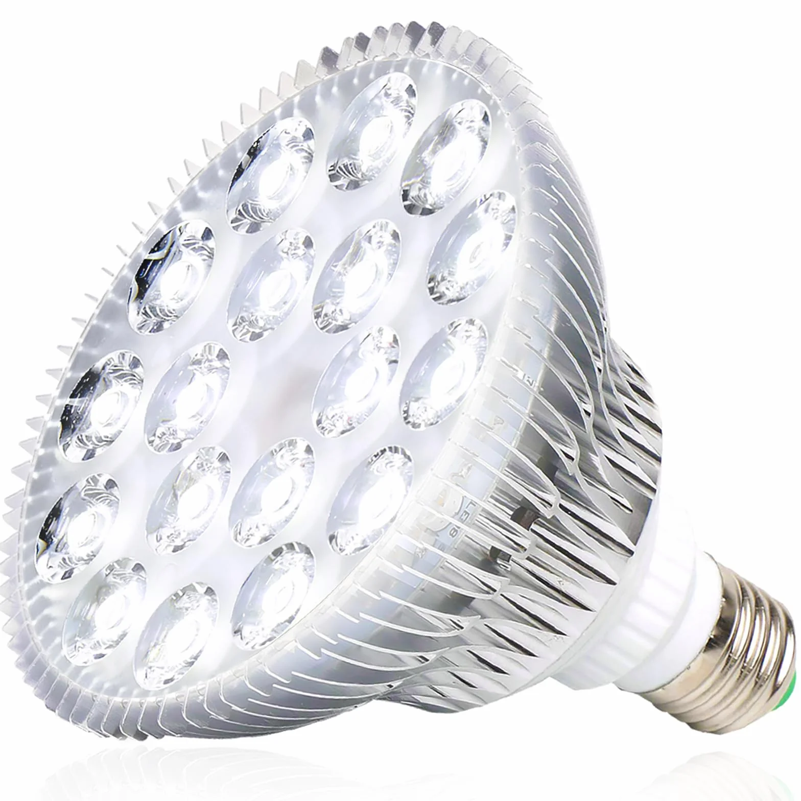 MILYN Żarówka LED 54 W, do roślin pokojowych, spektrum E27, lampa do kwitnienia, kwitnienia i wzrostu roślin, owocowanie, zabezpieczenie sukulentów, białe oświetlenie