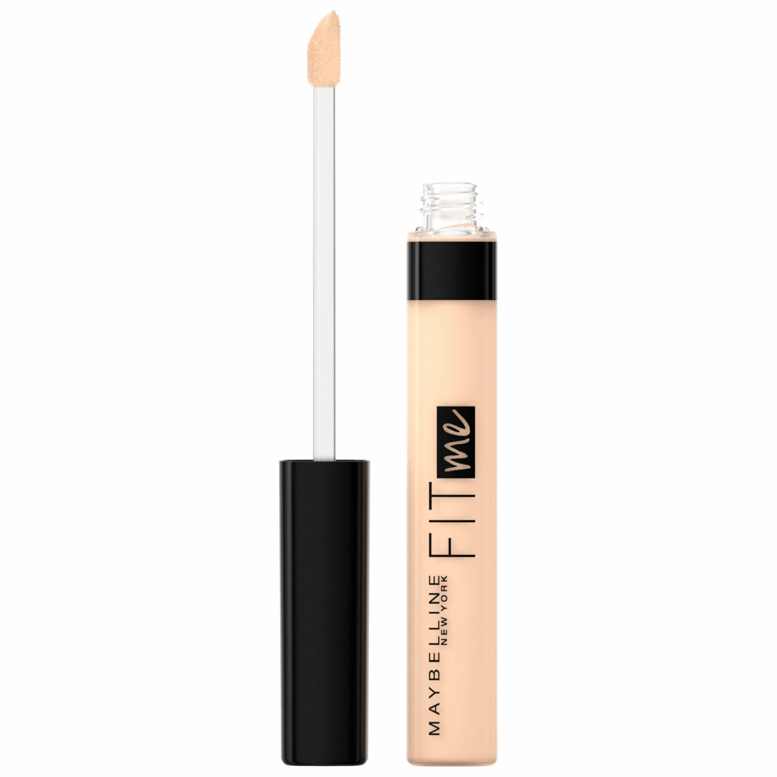 Maybelline New York Fit Me! korektor do twarzy w płynie, ujednolicenie kolorytu skóry, idealne uzupełnienie podkładu, 10 Light – odcień jasny beż, 6,8 ml