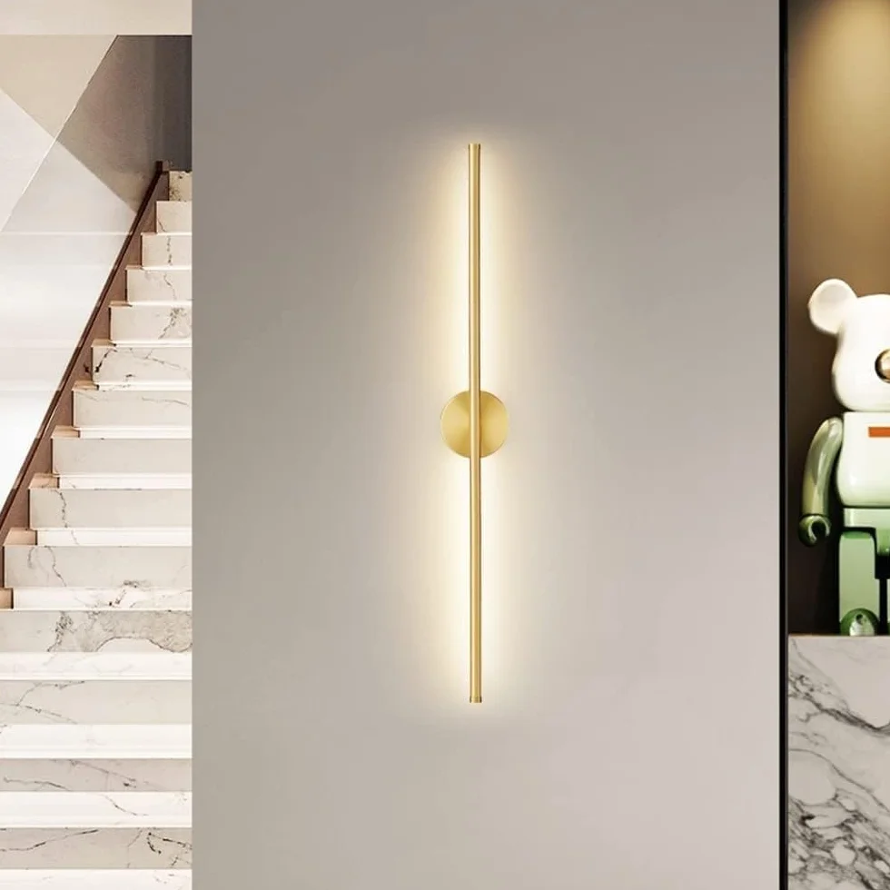 Nowoczesna lampa ścienna LED - 60 cm pionowa i pozioma minimalistyczna oprawa oświetleniowa do salonu, sypialni, łazienki, korytarza hotelowego i przedpokoju