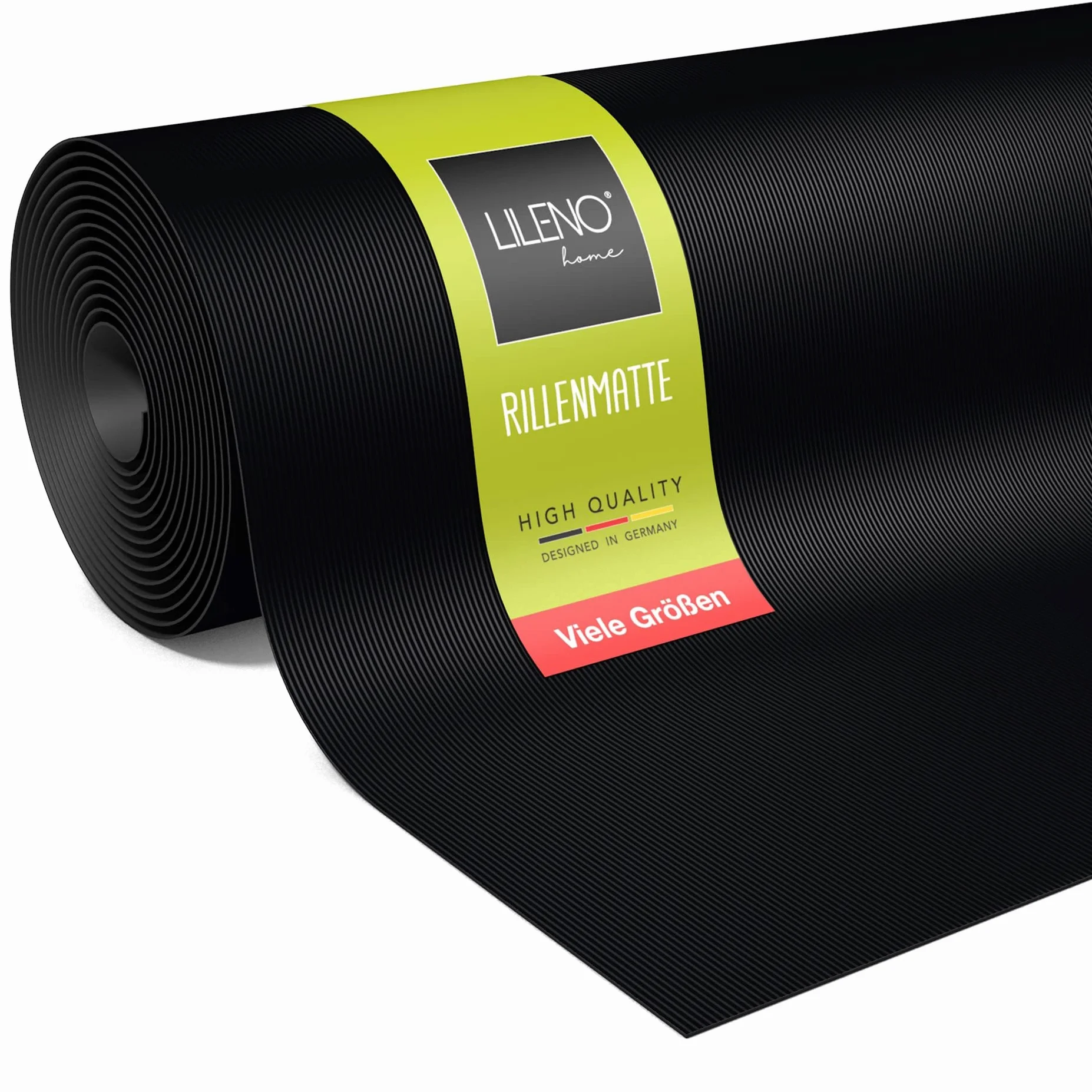 LILENO HOME Mata gumowa z wypustkami (3 mm), towar sprzedawany na metry, 500 x 100 cm – jako podłoga warsztatowa, mata antypoślizgowa, nakładka na stół warsztatowy i mata podłogowa, do piwnicy, przyczepy, garażu