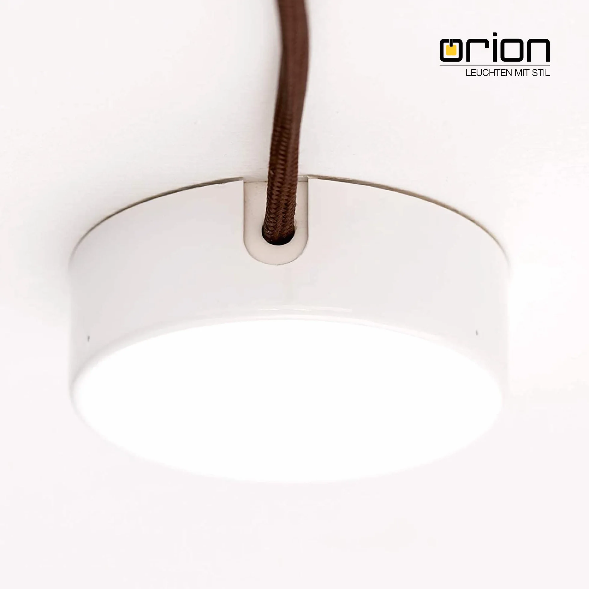 ORION LIGHTSTYLE Puszka rozdzielcza, baldachim, puszka sufitowa, rozeta, puszka rozgałęźna, osłona metalowa (biała)