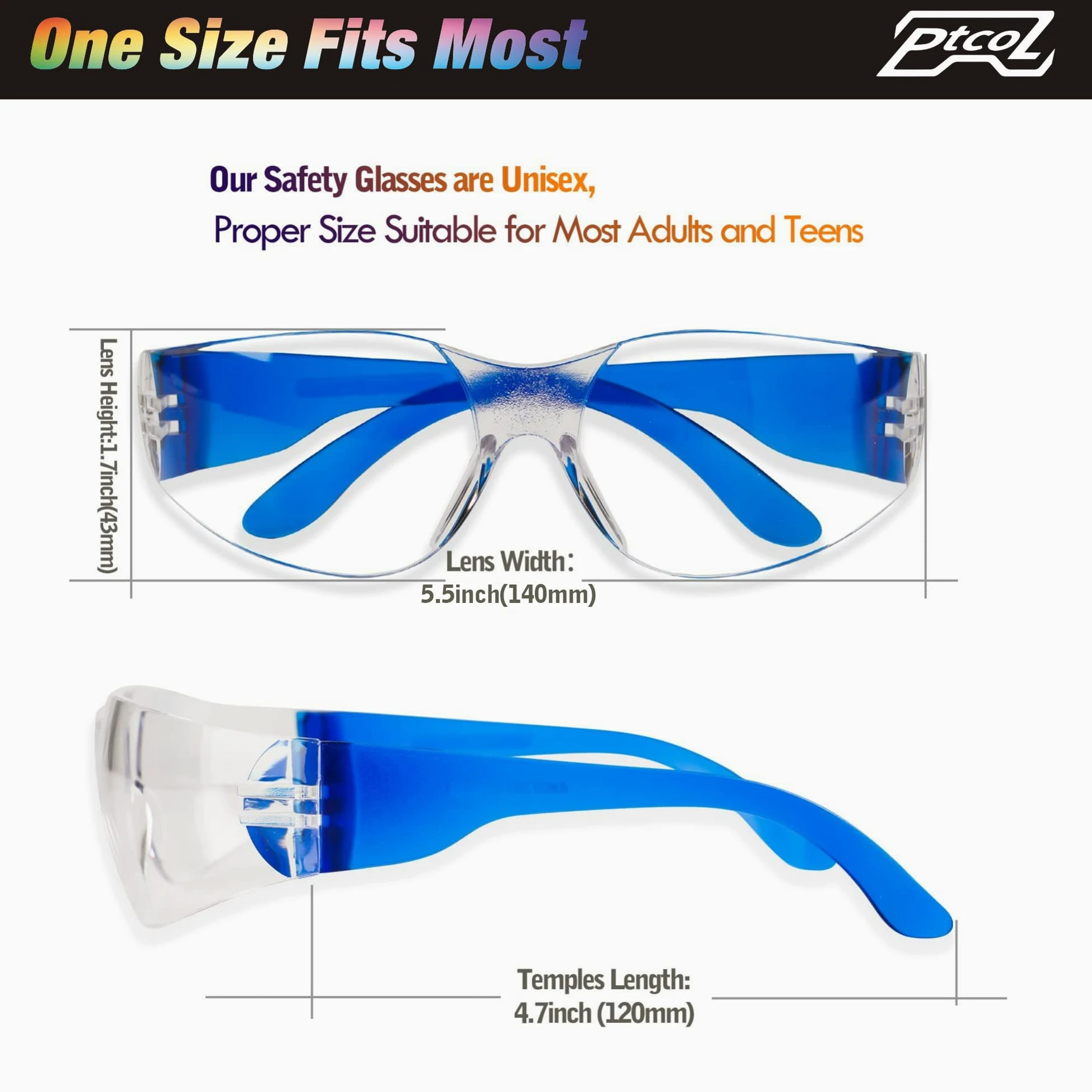 28 sztuk przezroczystych okularów do ochrony oczu z silną odporną na uderzenia soczewką, okulary ochronne, przeciwmgielne okulary, ochrona oczu, w 7 kolorach, unisex