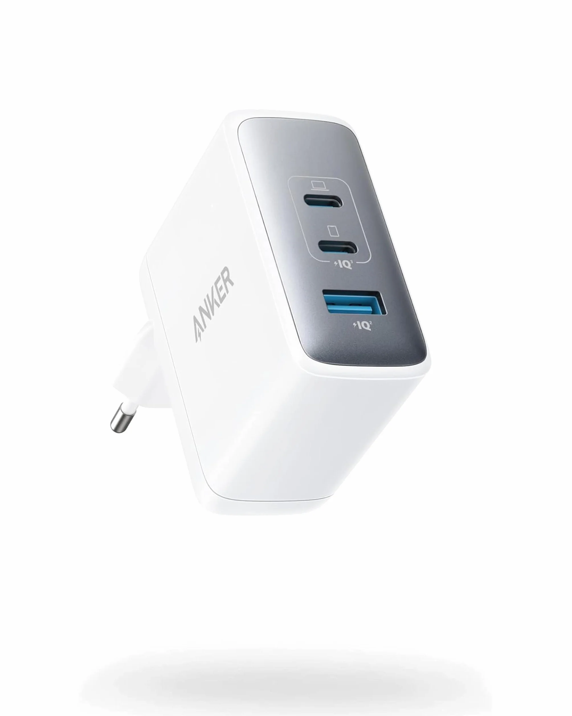 Ładowarka Anker 736 (Nano II), USB C 100 W, 3-portowy zasilacz USB C do MacBook Pro/Air, iPad Pro, Galaxy S22/S20, iPhone 15/Pro (Biały)