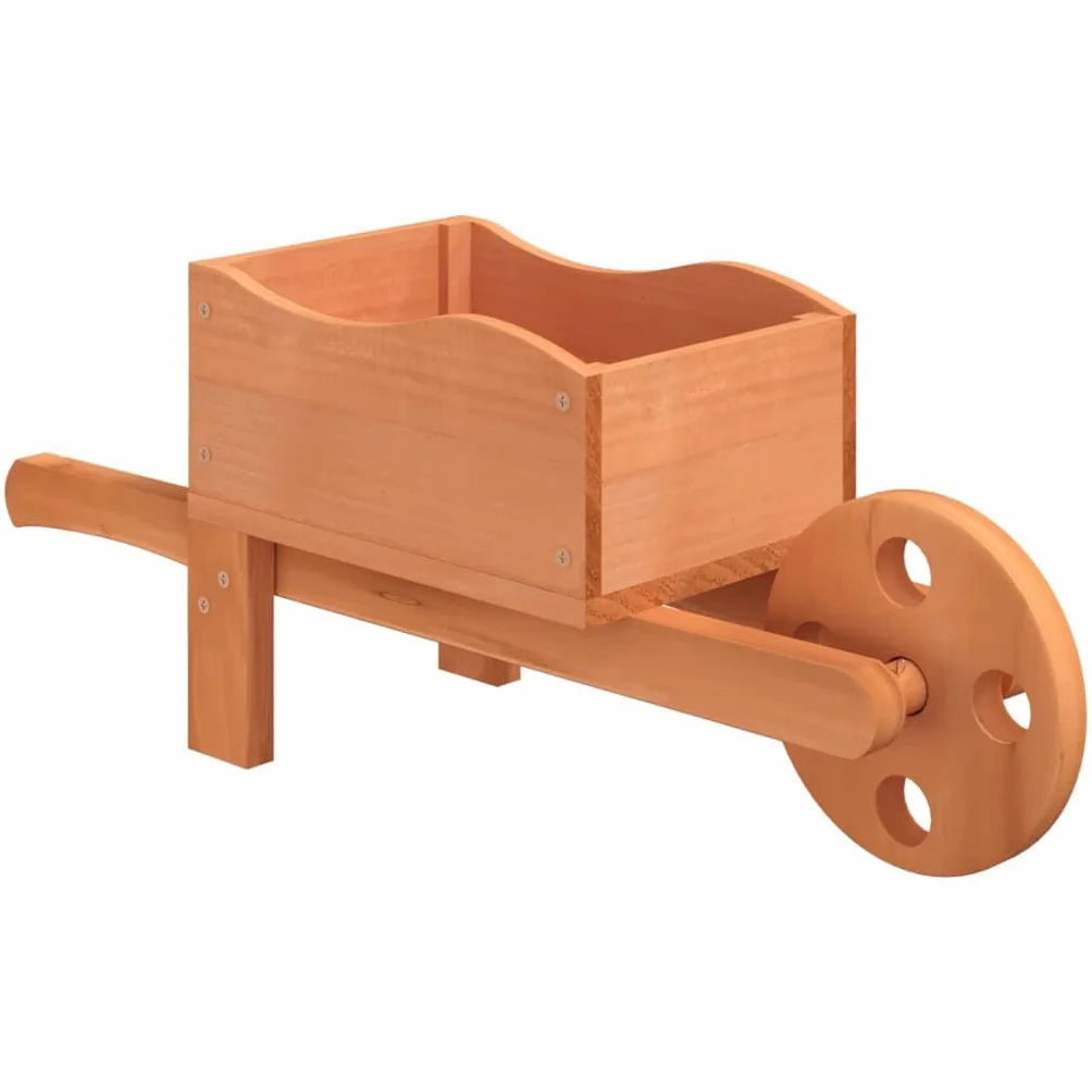 vidaXL Donice w kształcie taczek 2 szt. 47x15x19 cm Drewno jodłowe Donica Ogrodowa