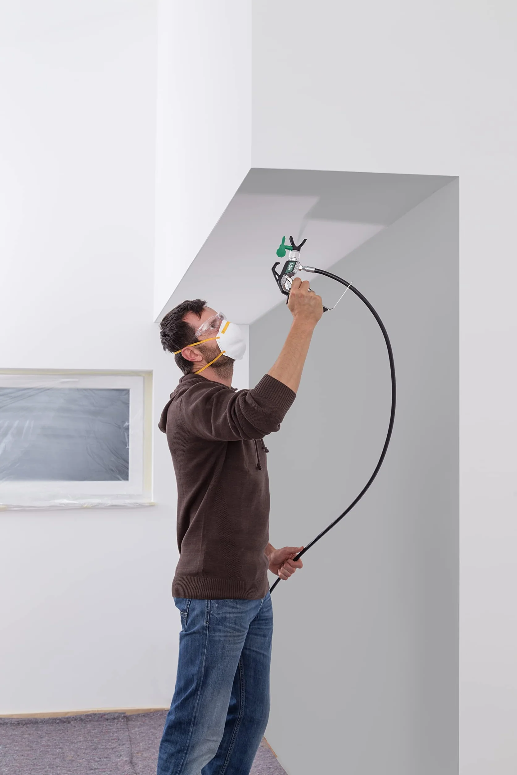 WAGNER System natryskowy Airless Control Pro 250 R do farb ściennych, lakierów i lazurów we wnętrzach, 15 m²-2 min, regulacja ciśnienia, 110 barów, wąż 9 m