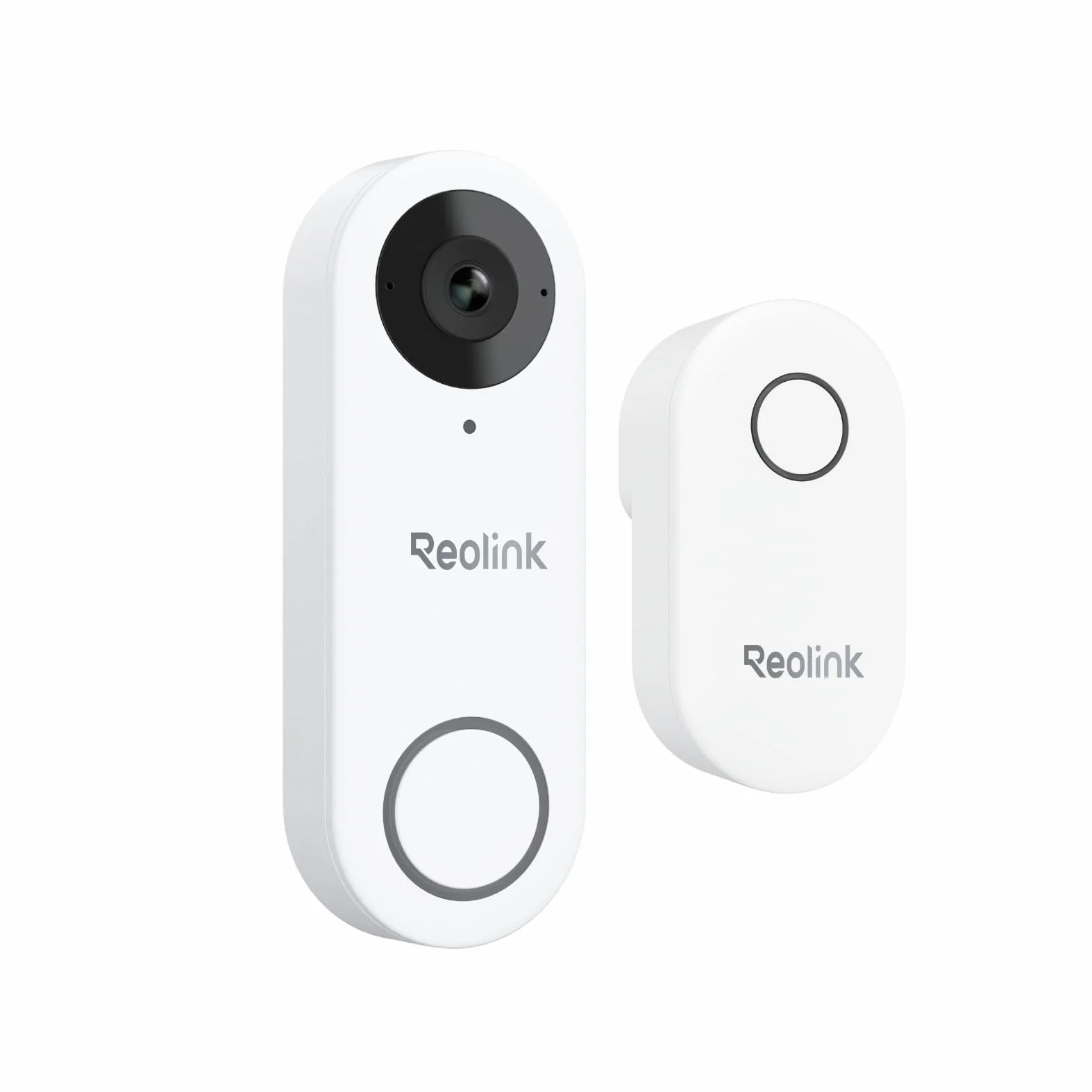 Dzwonek wideo Reolink 5MP z kamerą Wi-Fi i dzwonkiem, widok 3:4 od stóp do głów, widok 180°, Wi-Fi 5/2,4 GHz, dźwięk dwukierunkowy, wykrywanie osób/paczek, inteligentne alerty (przewodowe)