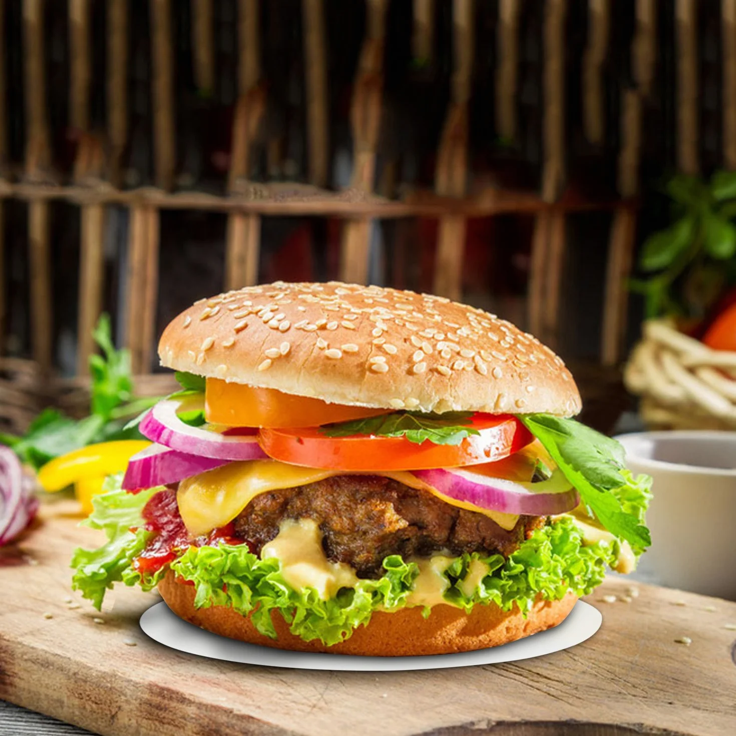 Prasa do Burgerów 100 Arkuszy Papier do Pieczenia dla Doskonałych Burgerów, Hamburger, Cheeseburger, Klopsiki, Patties, Prasa, Grill, Nieprzywierająca Powłoka, 11 cm
