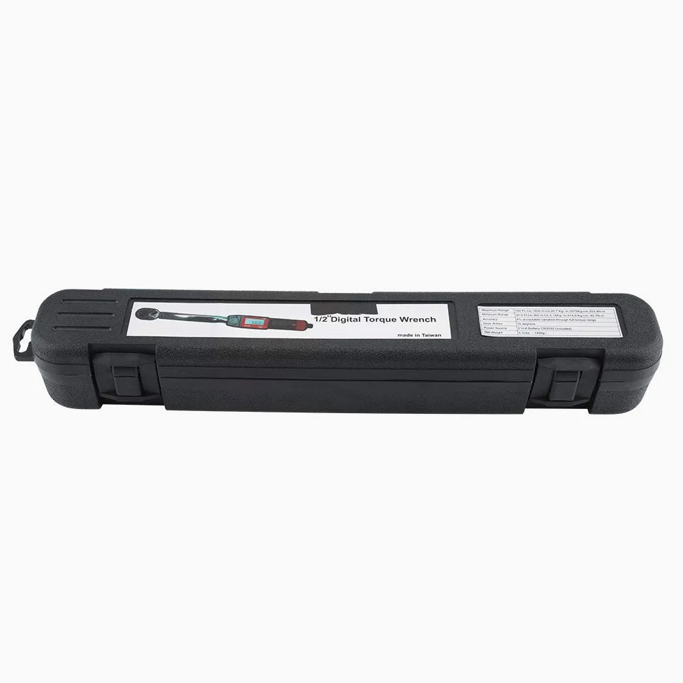 Rengue 1 Cyfrowy Klucz Dynamometryczny z Napędem 2 Cali, Klucz Zatrzaskowy z Podświetleniem LED, od 30 do 150 Ft Lb z konwersją Nm na Lb, Ergonomiczny Uchwyt do Napraw Samochodów i Użytku Domowego