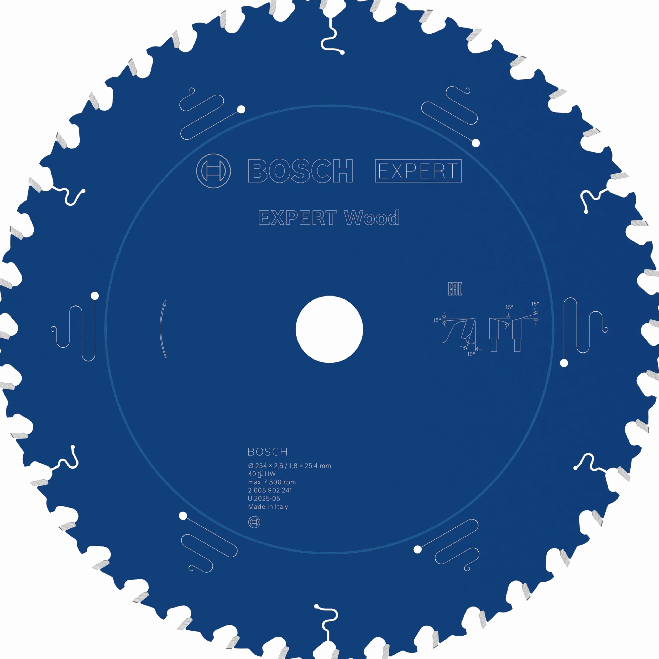 Bosch 1x Tarcza pilarska EXPERT Wood (do Miękkie drewno, Ø mm, Professional Akcesoria Przewodowa stołowa pilarka tarczowa)