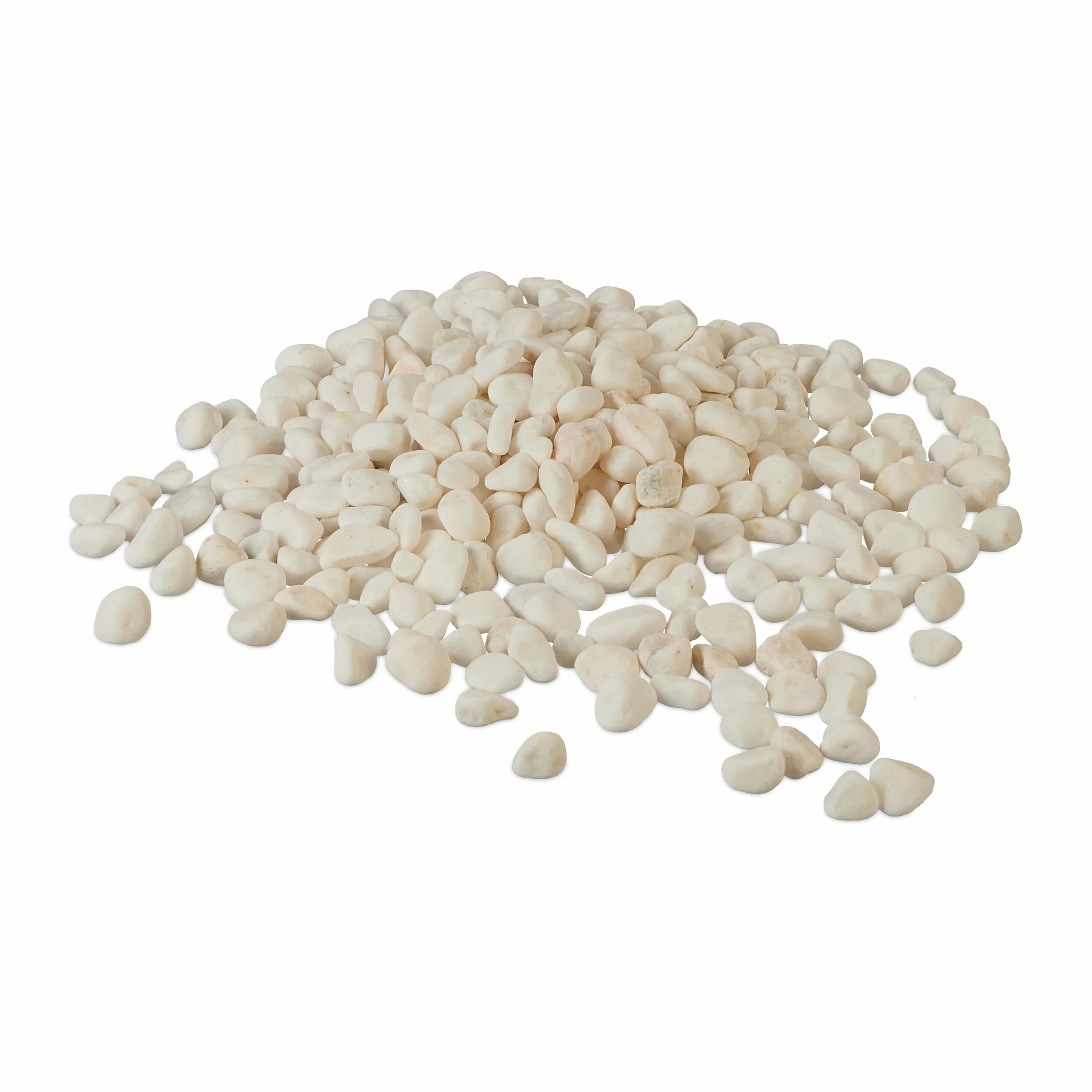 Relaxdays Żwir marmurowy 15 kg 5-15 mm kamienie dekoracyjne biały