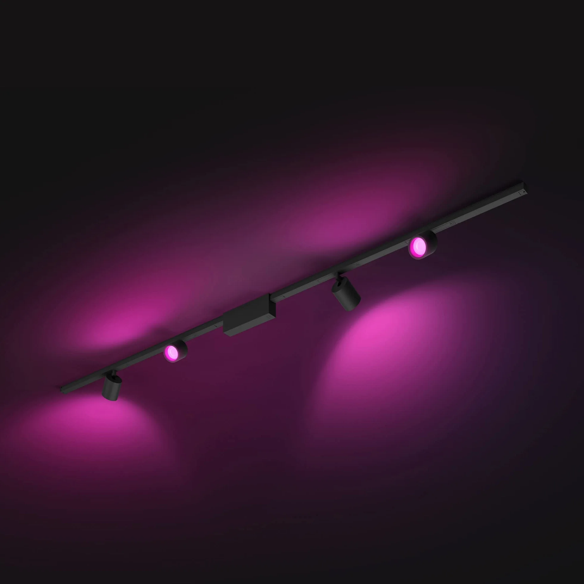 Philips Hue Zestaw bazowy Perfio (sufitowy) + 4x Reflektor Perifo (czarny)