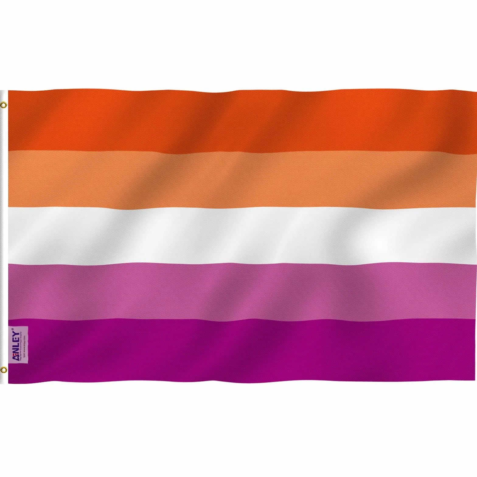 Anley Fly Breeze 3x5 stóp Sunset Lesbian Pride Flag Poliester odporność na blaknięcie