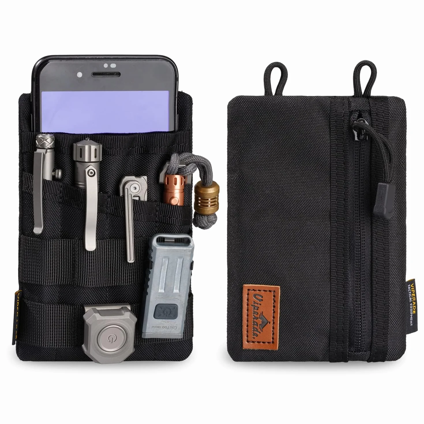 VIPERADE VE3 EDC Pouch mała torba na narzędzia, organizer, nylonowa, wielofunkcyjna, mała torba na latarkę, przybory wielofunkcyjne, długopis, notatnik