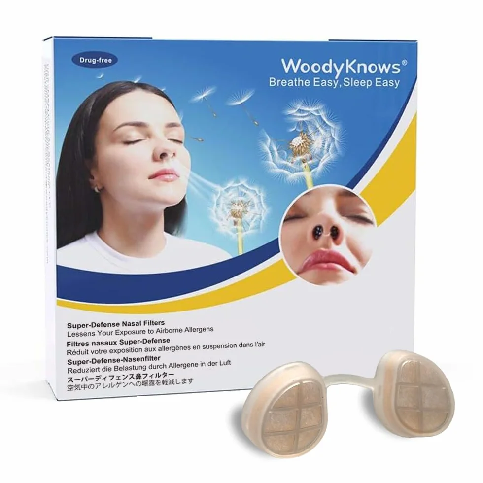 Filtry nosowe WoodyKnows Super-Defense (okrągłe, S, 3 filtry + 24 zamienniki)
