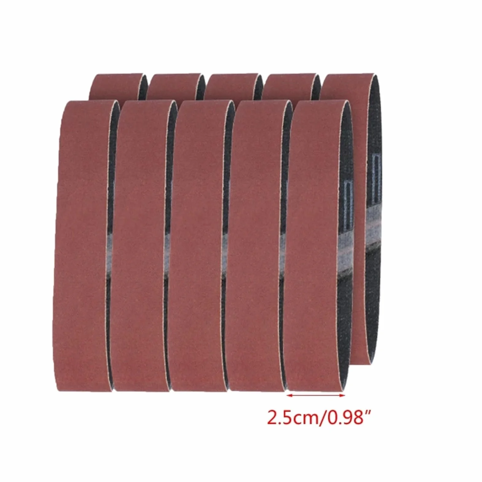 10 szt. 25x330mm szlifierka taśmowa taśmy szlifierskie materiał ścierny zapobiegający zatykaniu 120/320/600/800/1000 grys do drewna(320 Grits)