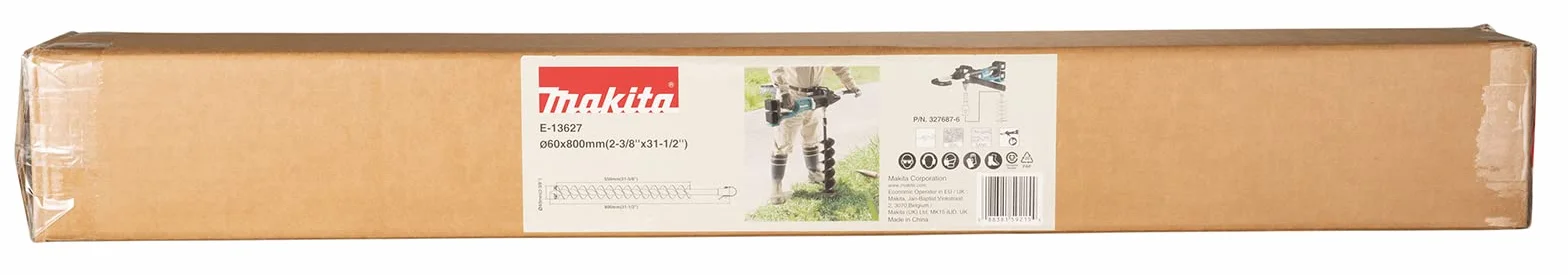 Makita E-13627 świder ziemny i trzpień 60 x 800 mm