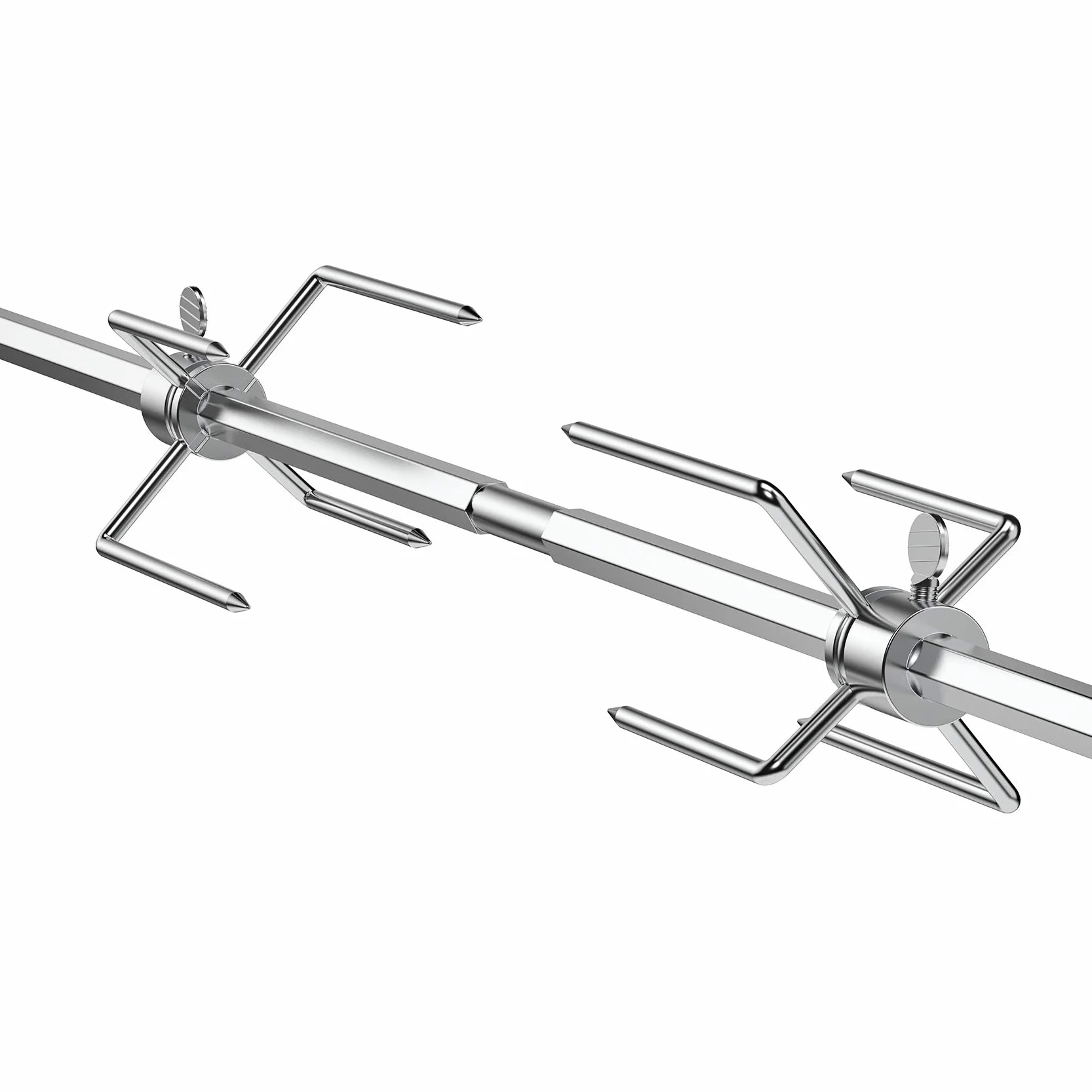 Onlyfire BRK-6012 Uniwersalny zestaw wymiennych szpikulców do rożna Rotisserie Kit z silnikiem