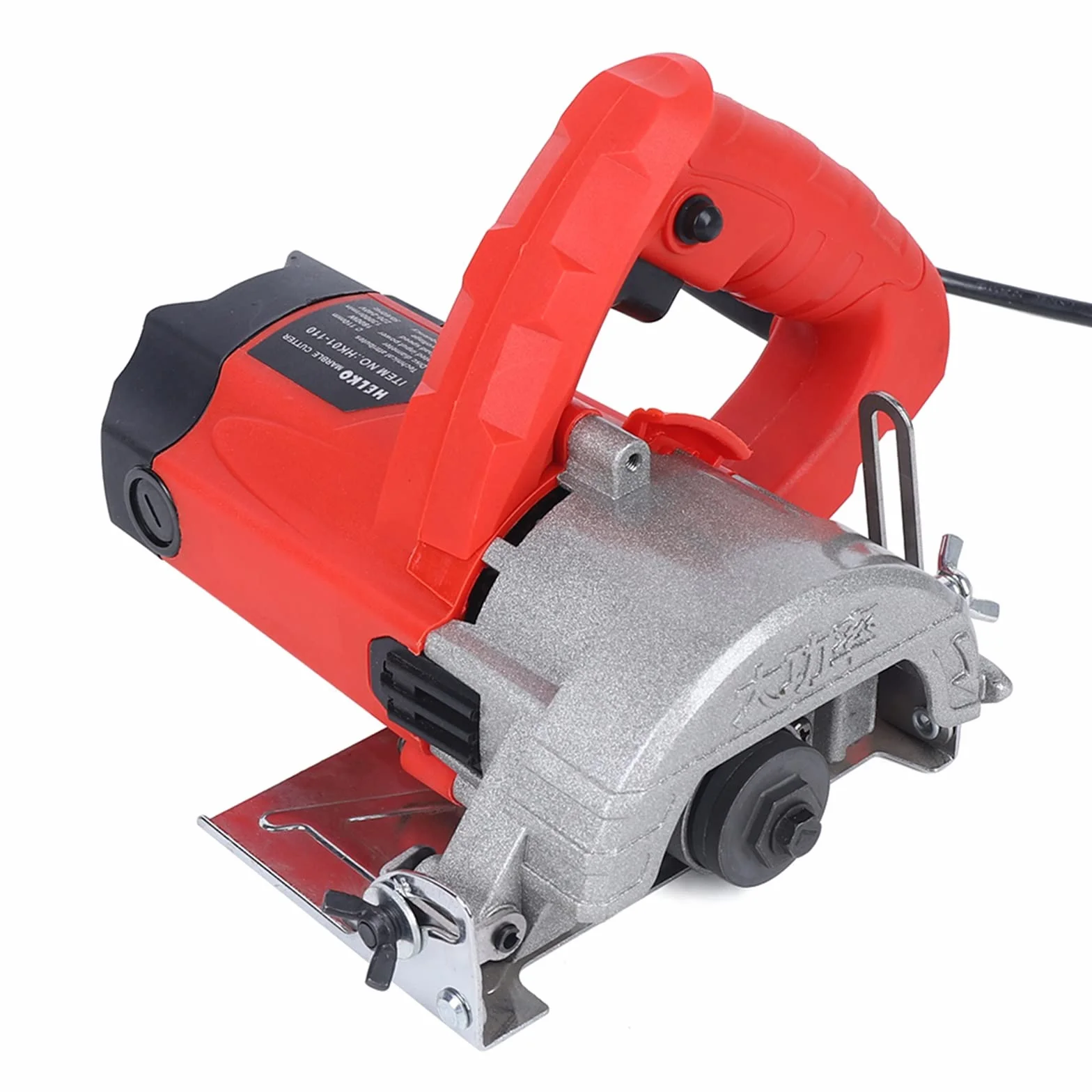 Ręczna piła tarczowa 220 V, przenośna piła tarczowa do kamienia, stołowa piła tarczowa z 110 mm brzeszczotem, maszyna do cięcia płytek, kamienia, do cięcia płytek i drewna, 1580 W, maks.