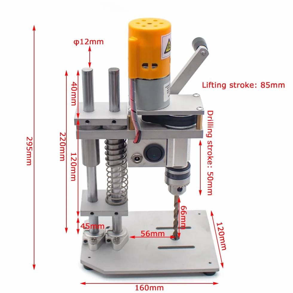 Toplionace Elektryczna Mini Wiertarka Precyzyjna CNC Wiertarka Stołowa Zestaw Wiertarka B10 Uchwyt Metalowy Drewniane Narzędzie do Majsterkowania 795 Silnik