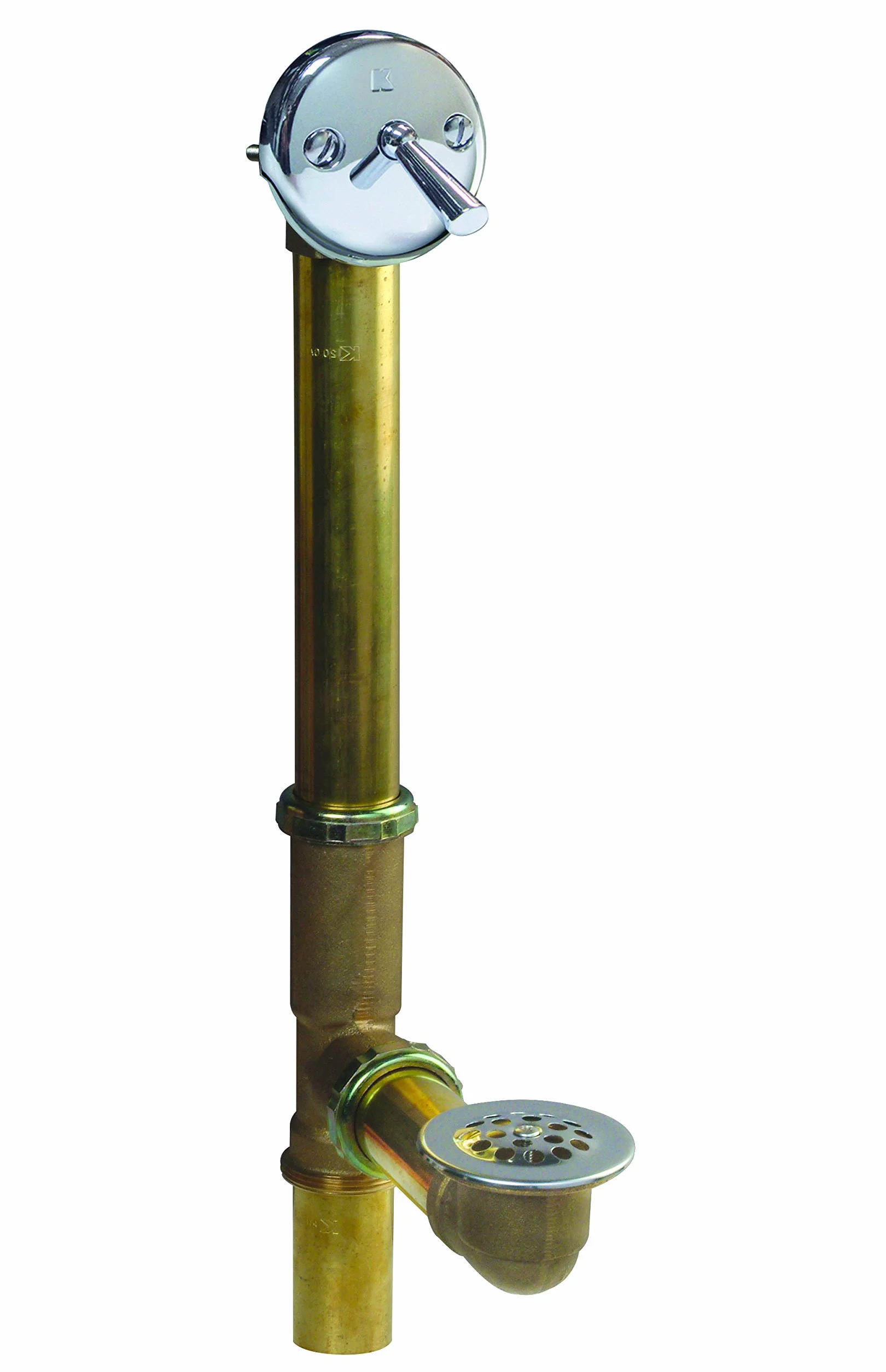 Plumb Pak 606RB potrójny zestaw odpływu wannowego z mosiężną rurą odpływową, chrom, 1-1/2 cala