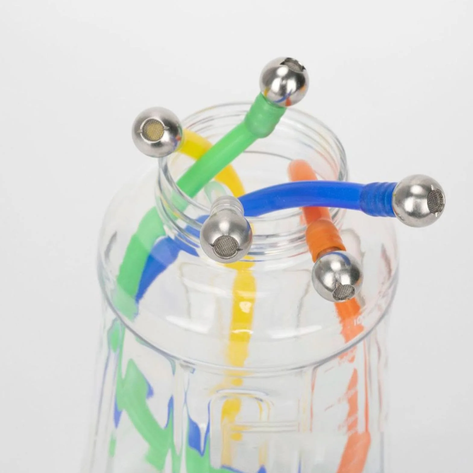 Stainless Steel Foam Cannon Straw 0.55x0.55x0.98 Inches Car Wash Accessory