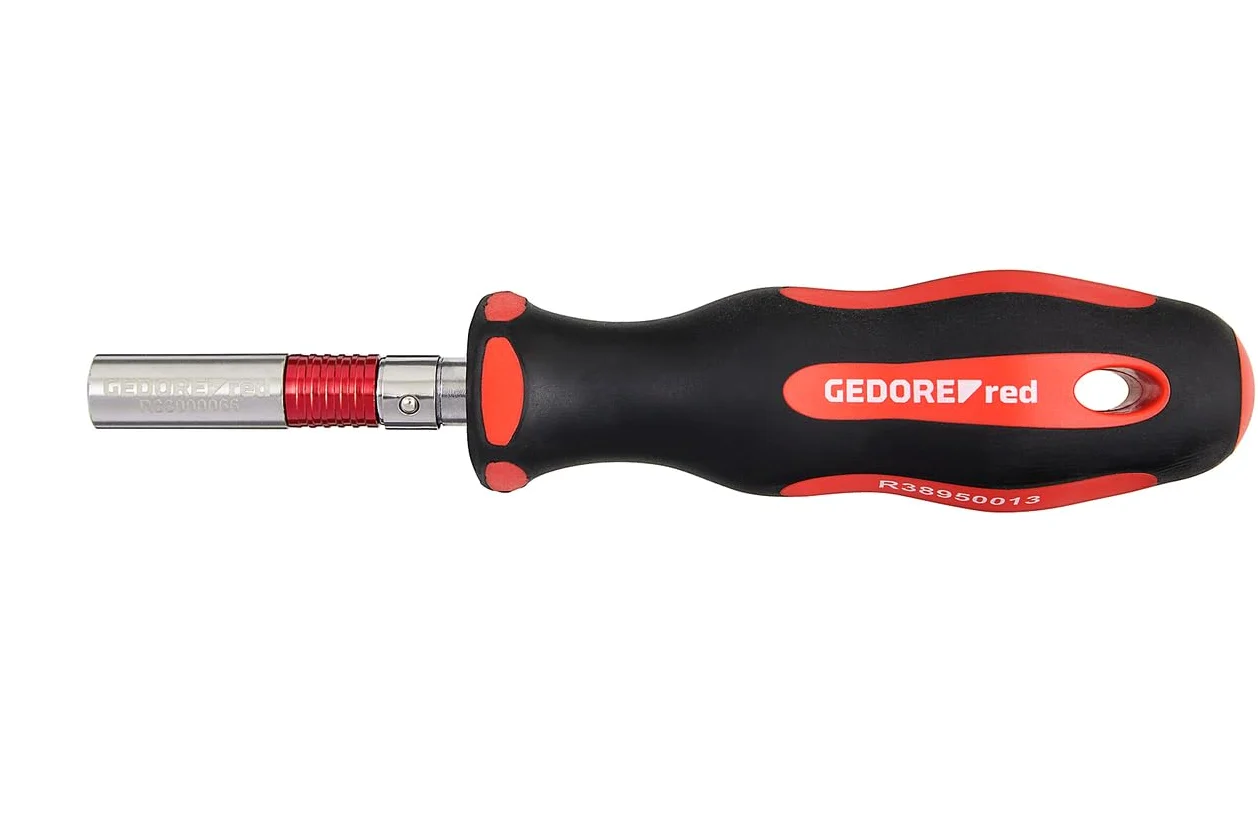 GEDORE Red R21702025 Profesjonalny Zestaw Narzędzi Rowerowych, 25-Częściowy, Klucz Nastawny 1/4", Uniwersalny Zestaw Naprawczy z Torbą