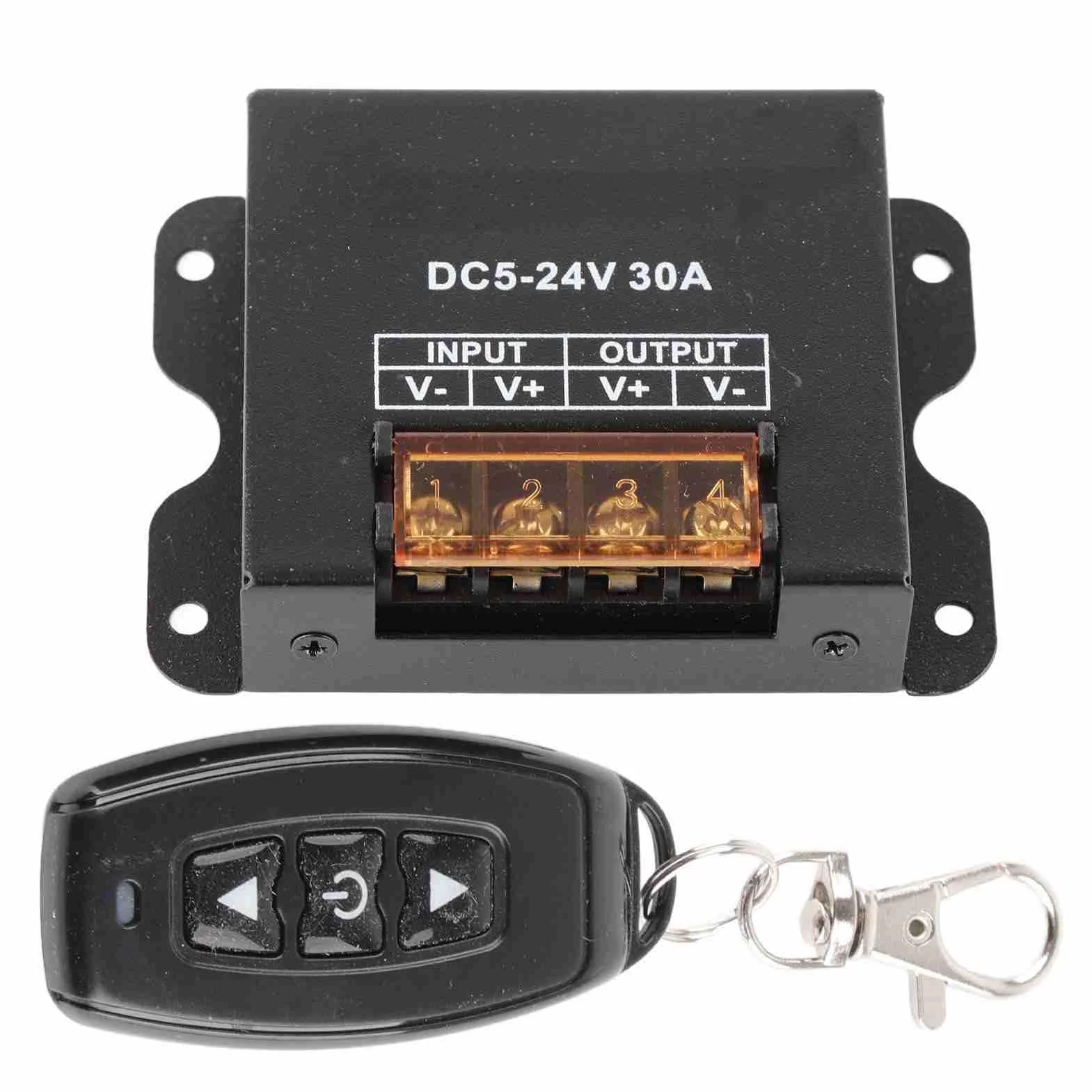 Sterownik ściemniacza LED Jednokolorowy Sterownik ściemniacza LED Monochromatyczne światło ze ściemniaczem 3 Klawisze RF Bezprzewodowy Pilot o Dużej Mocy do Jednokolorowych świateł Taśmowych