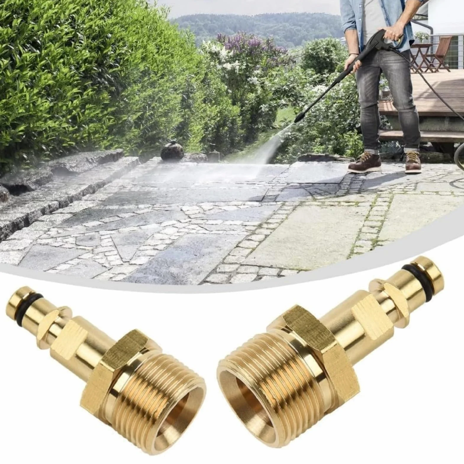 M22 adapter do myjki wysokociśnieniowej mosiądz szybkozłącze K Kärcher Nilfisk Bosch