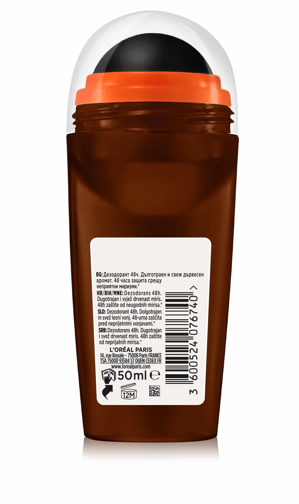L'Oreal Paris Men Expert Barber club antyperspirant w kulce roll-on, 50 ml