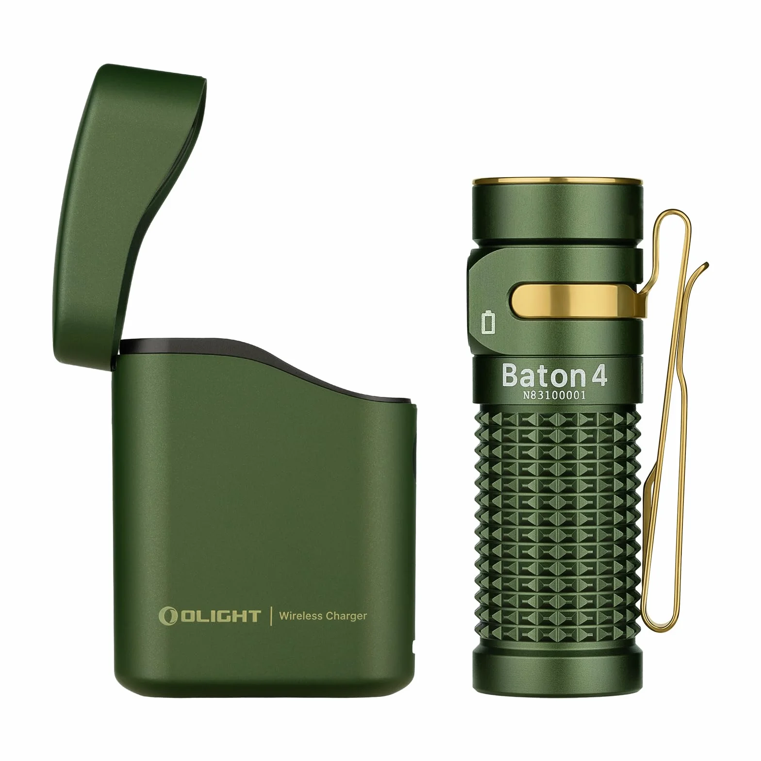 OLIGHT Baton 4 Mini latarka LED z możliwością ładowania i ściemniania, lampa ręczna o czasie działania do 190 dni, zasięg światła 1300 lm 170 m, super jasna mała latarka do codziennego użytku, IPX8